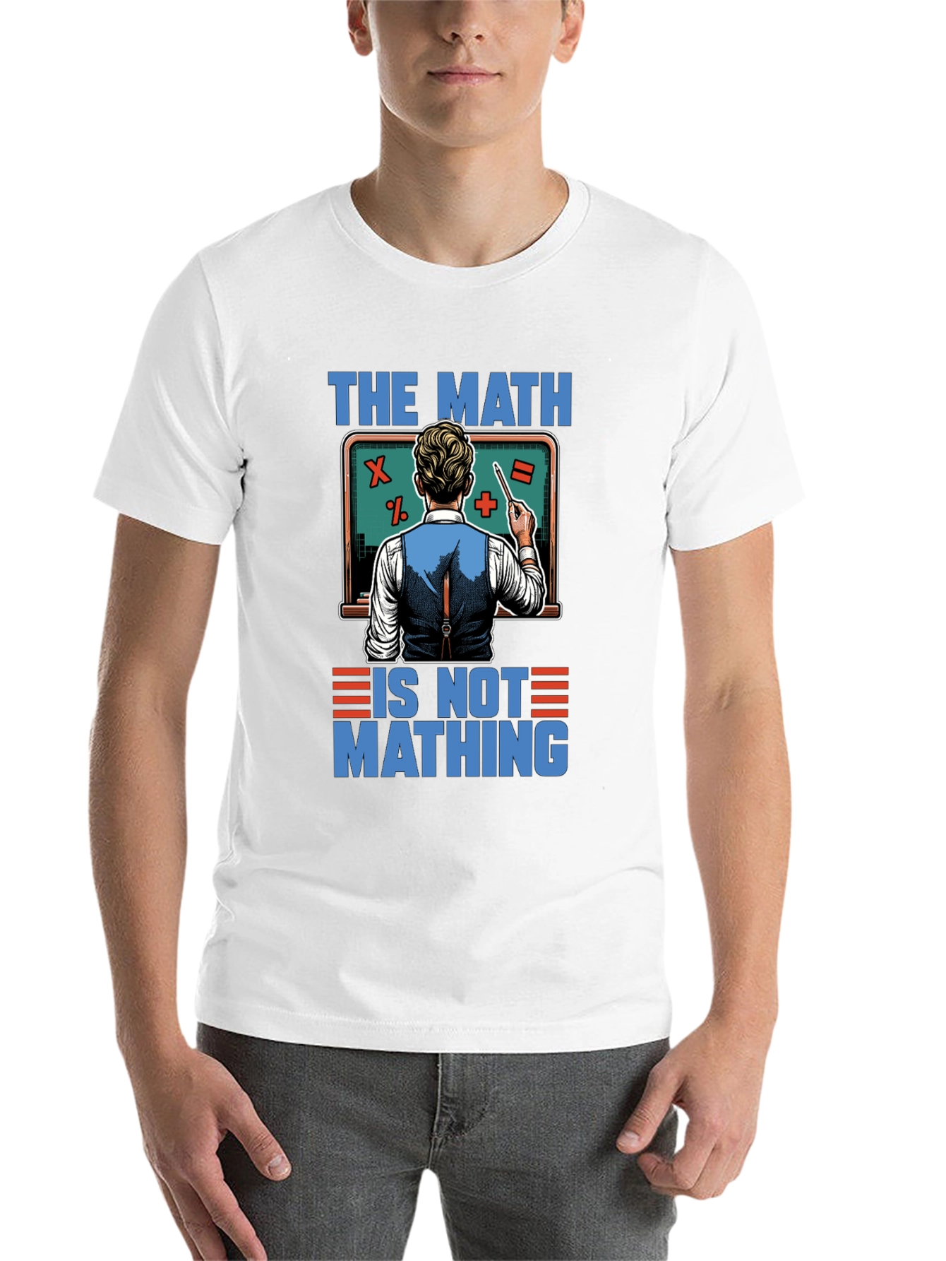Black The Math is Not Mathing T-Shirt view 14