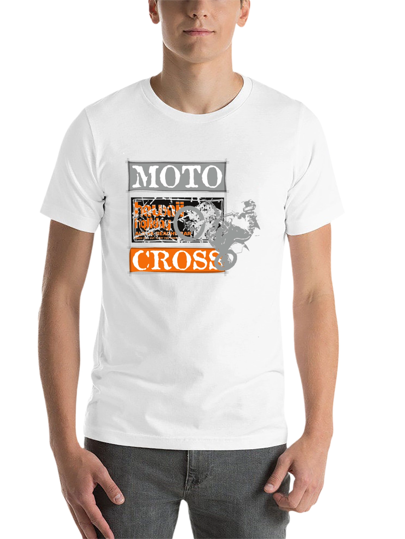 Black MotoCross Graphic T-Shirt - Rider Design view 14