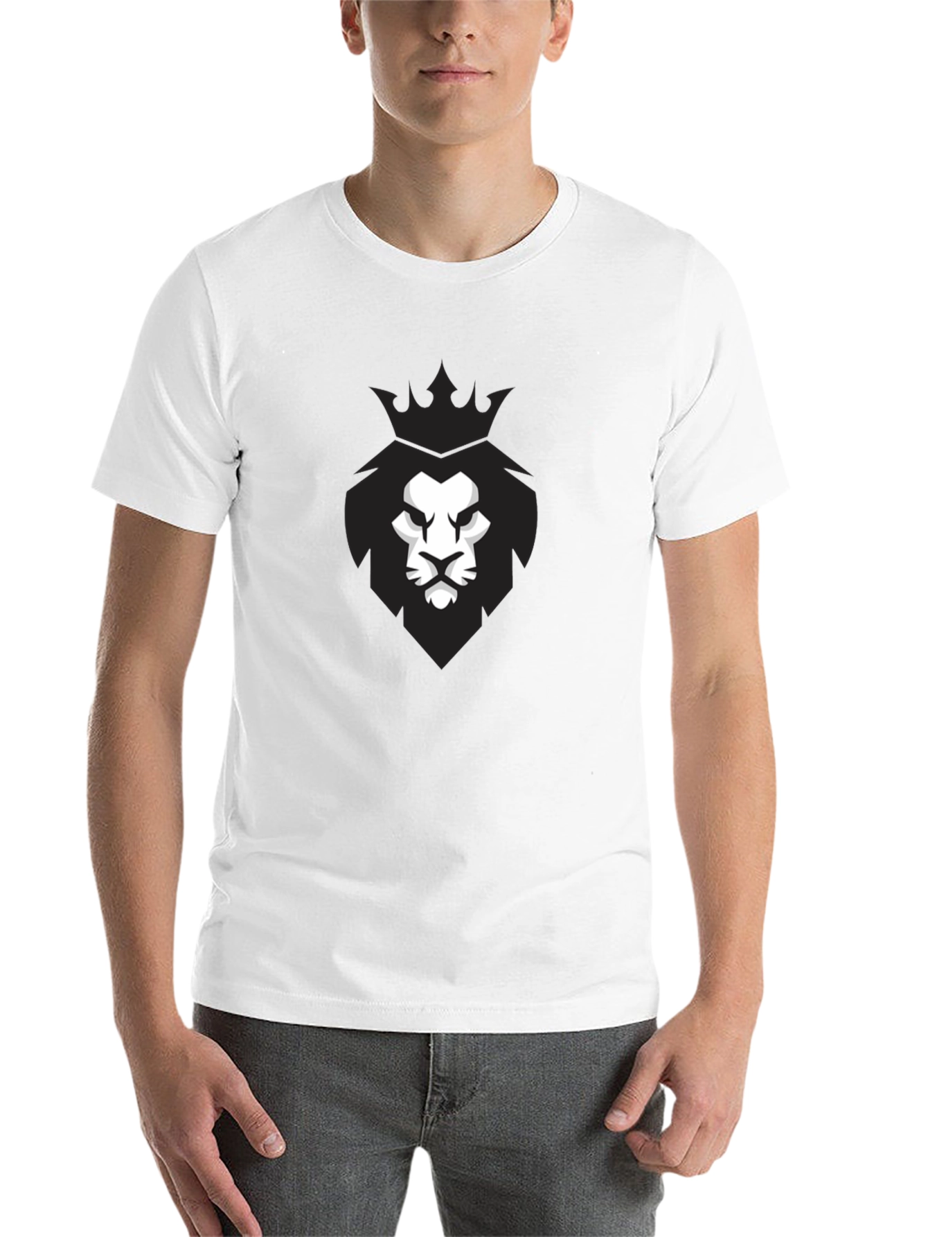 Black Lion King T-Shirt - Mens Black Graphic Tee view 14