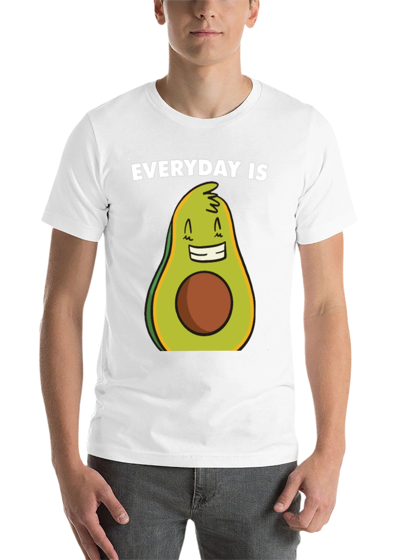 Black Everyday is Avocado T-Shirt - Funny Graphic Tee view 14
