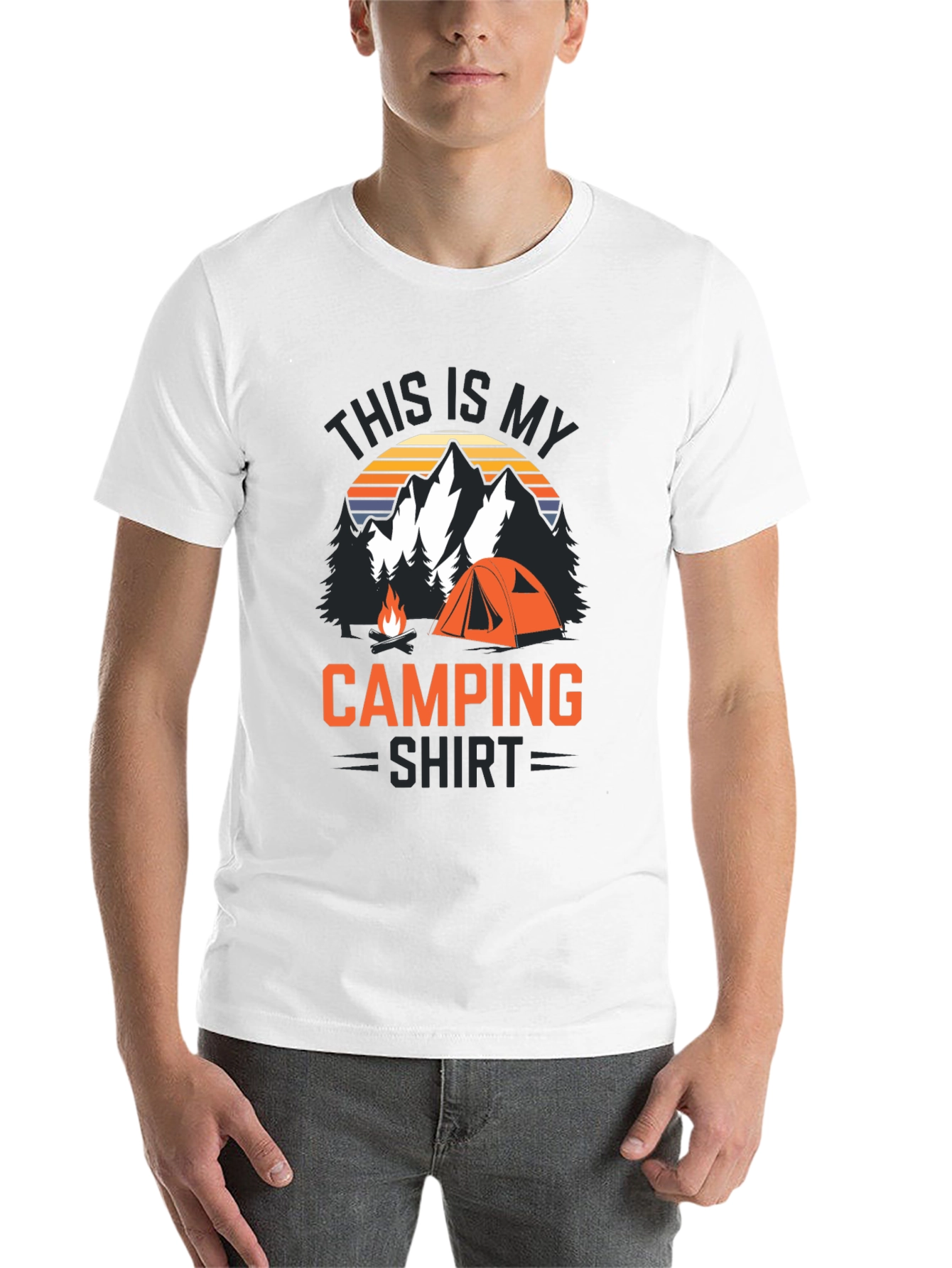 Black Camping Shirt - This is My Camping Shirt view 14