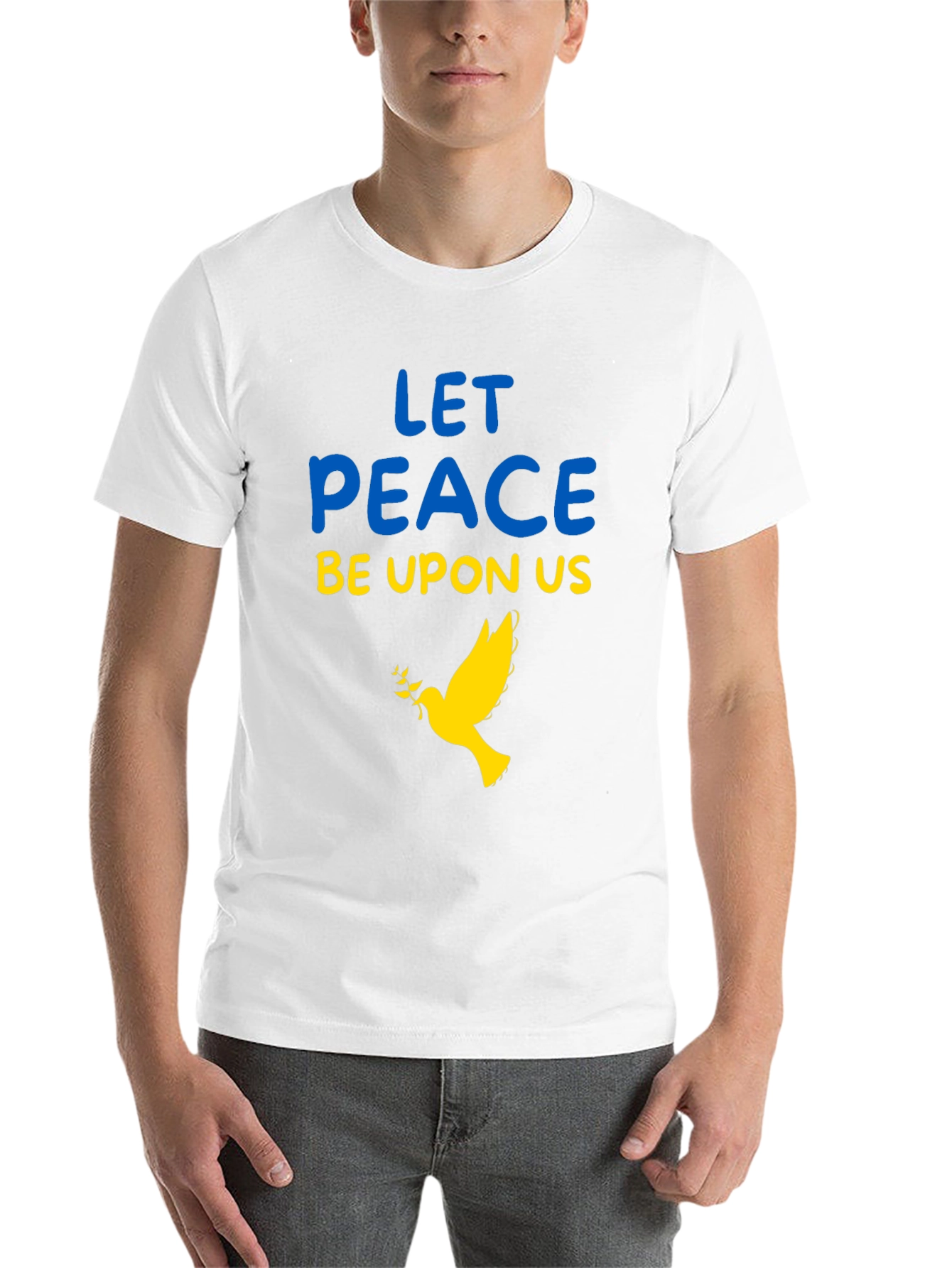 Black Ukraine Peace Dove T-Shirt view 14