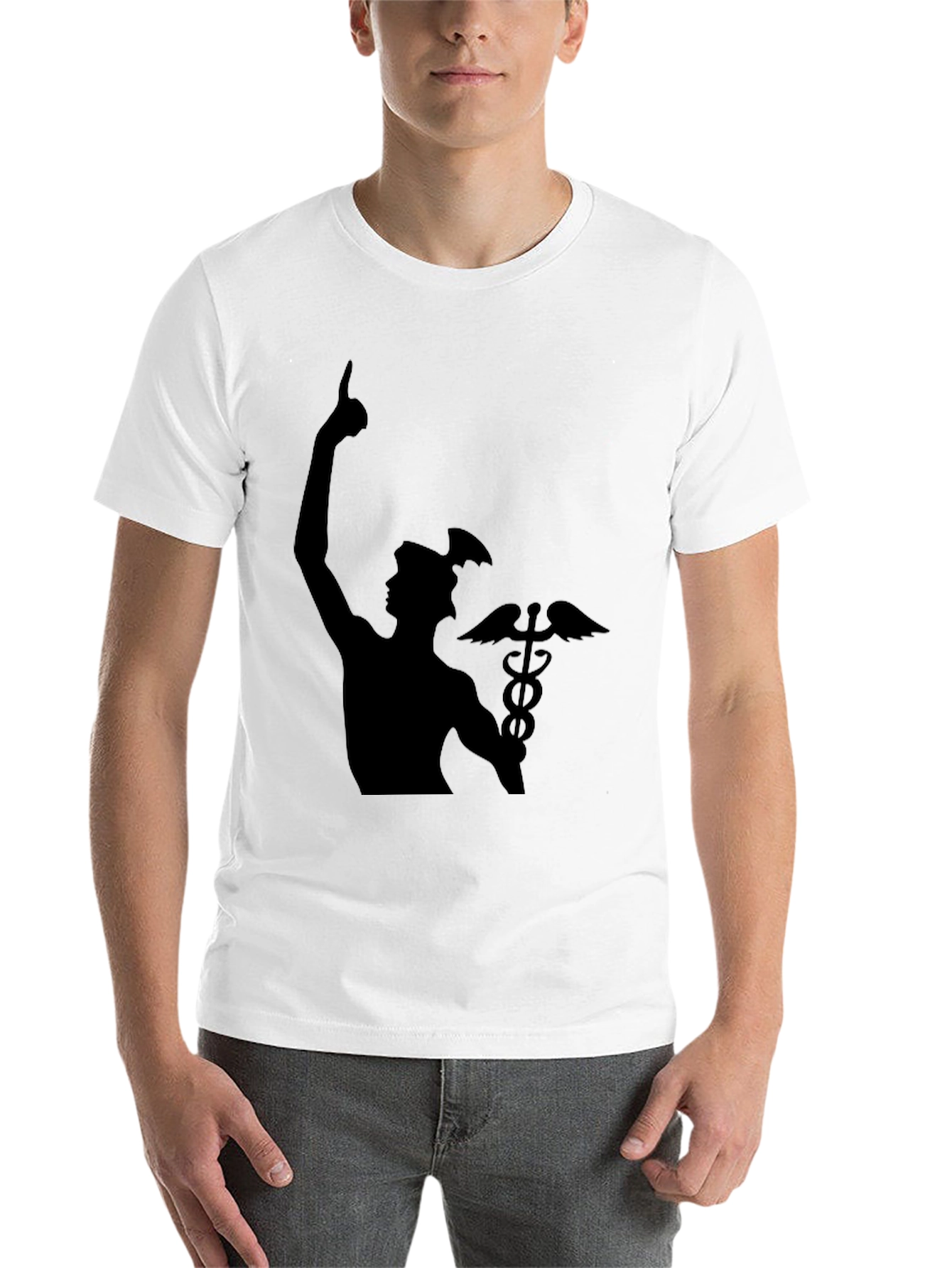 Black Mercury Caduceus Black T-Shirt view 14