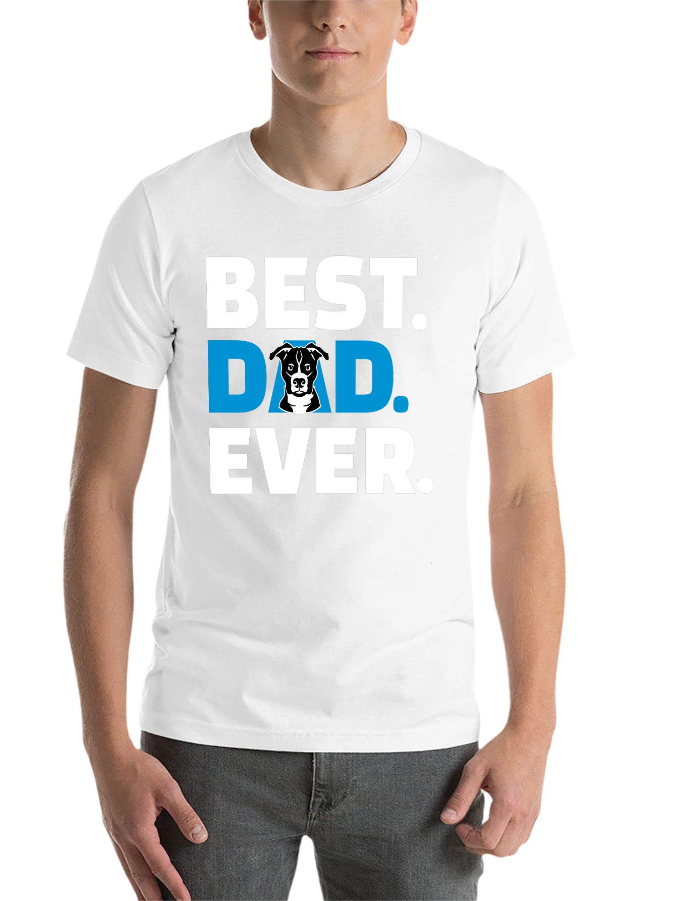 Black Best Dog Dad Ever T-Shirt view 14