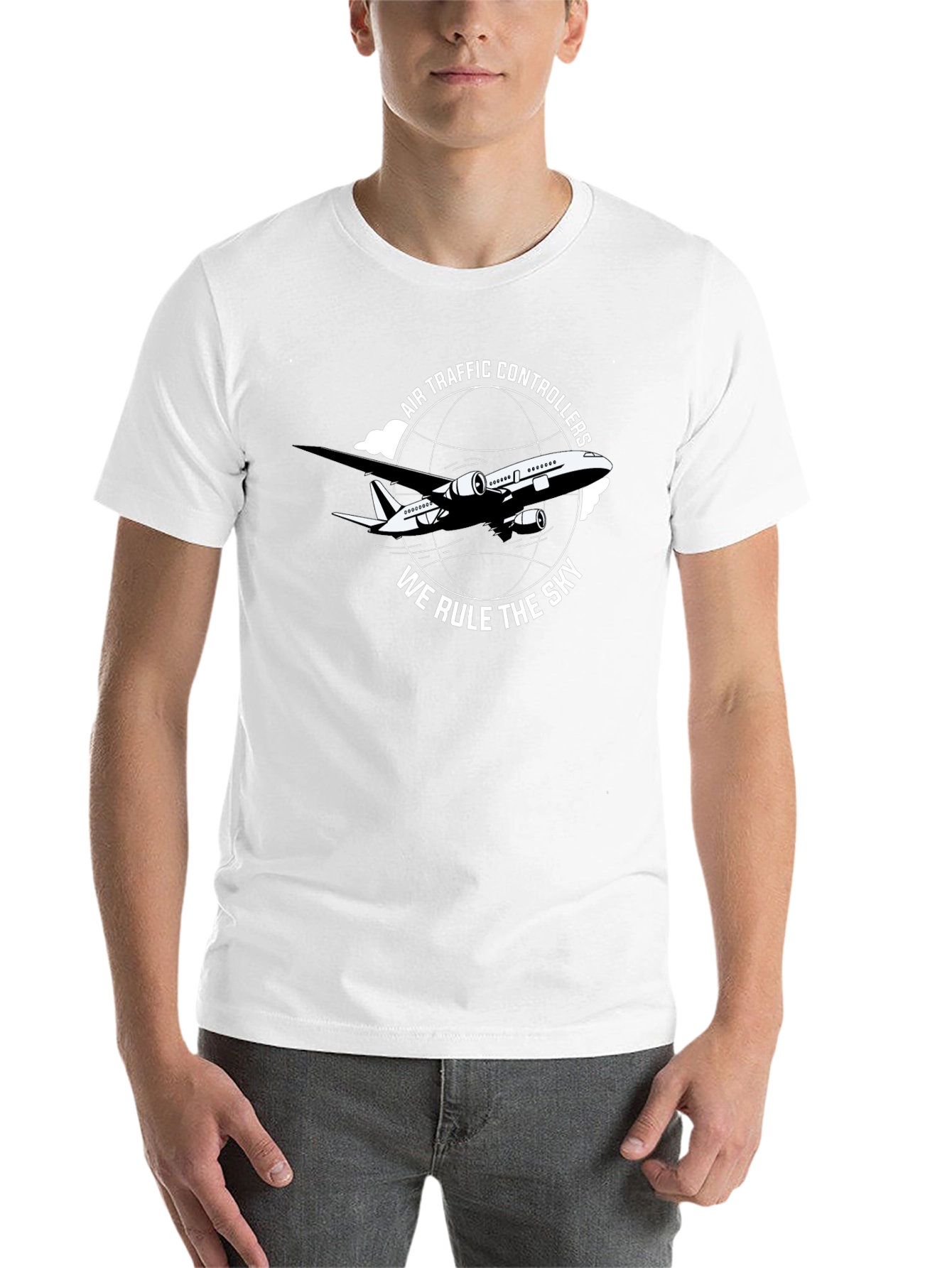 Black Air Traffic Controller T-Shirt - Rule the Sky view 14