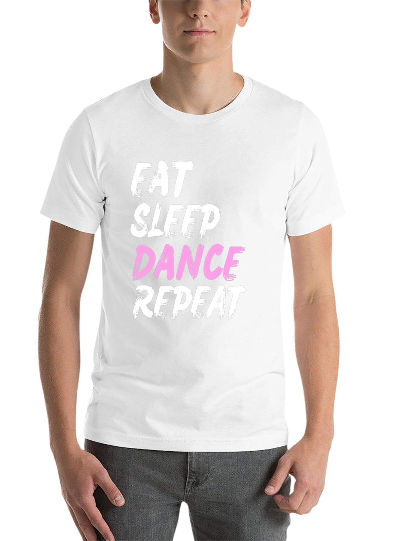 Black Eat Sleep Dance Repeat Graphic Tee view 14