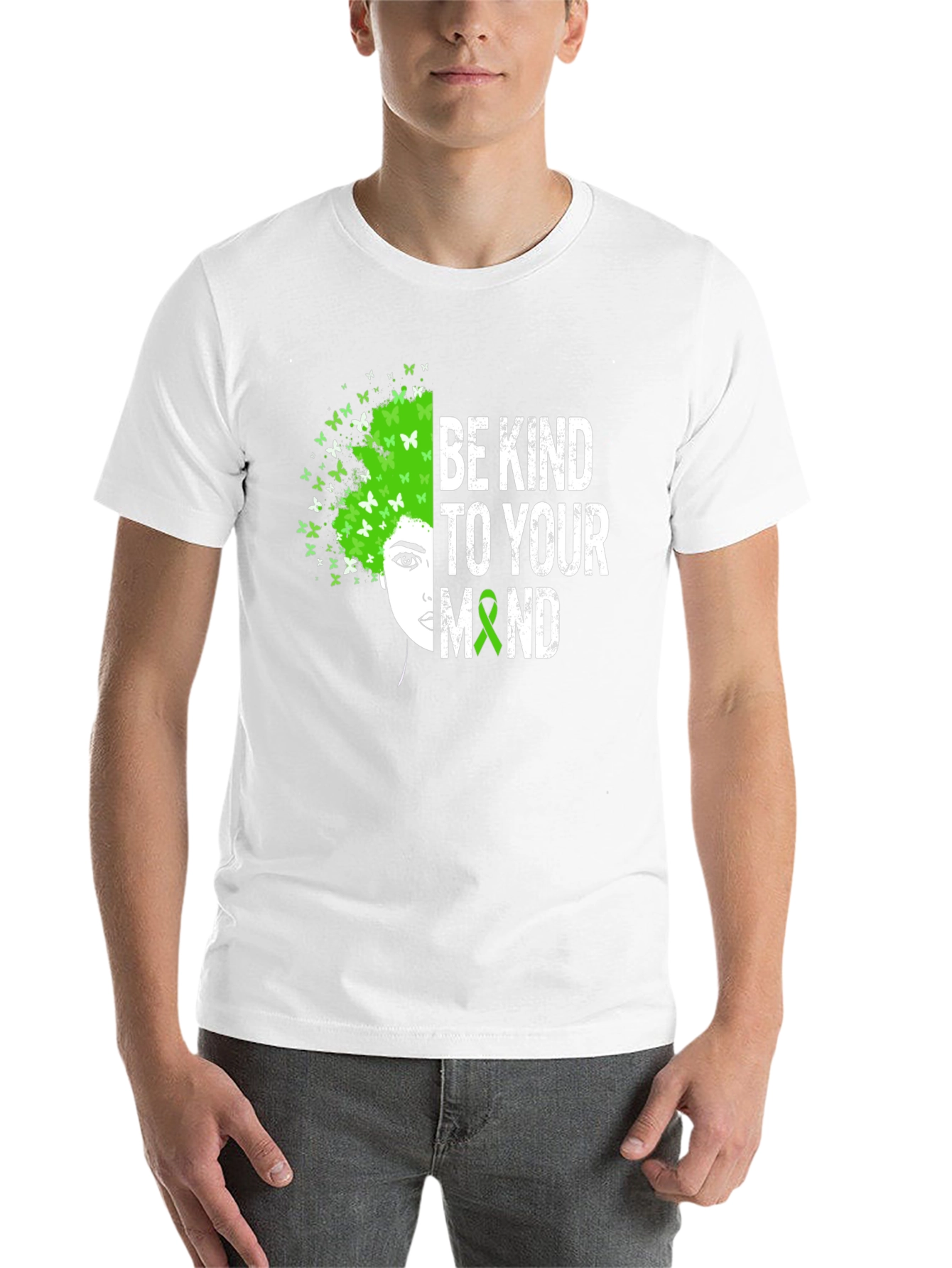 Black Be Kind To Your Mind T-Shirt - Mental Health Awareness Tee view 14