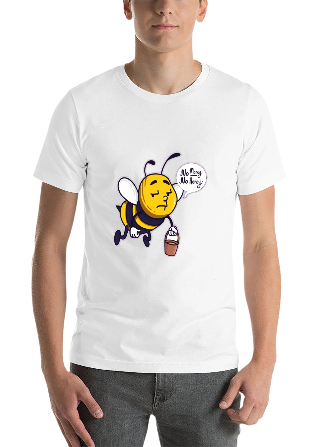 Black Sad Bee "No Money No Honey" Black T-Shirt view 14