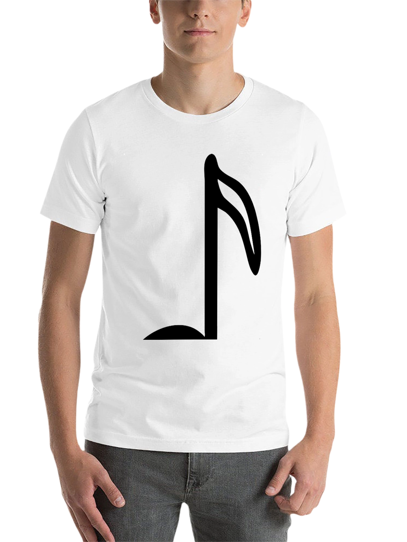 Black Music Note Graphic Black T-Shirt view 14