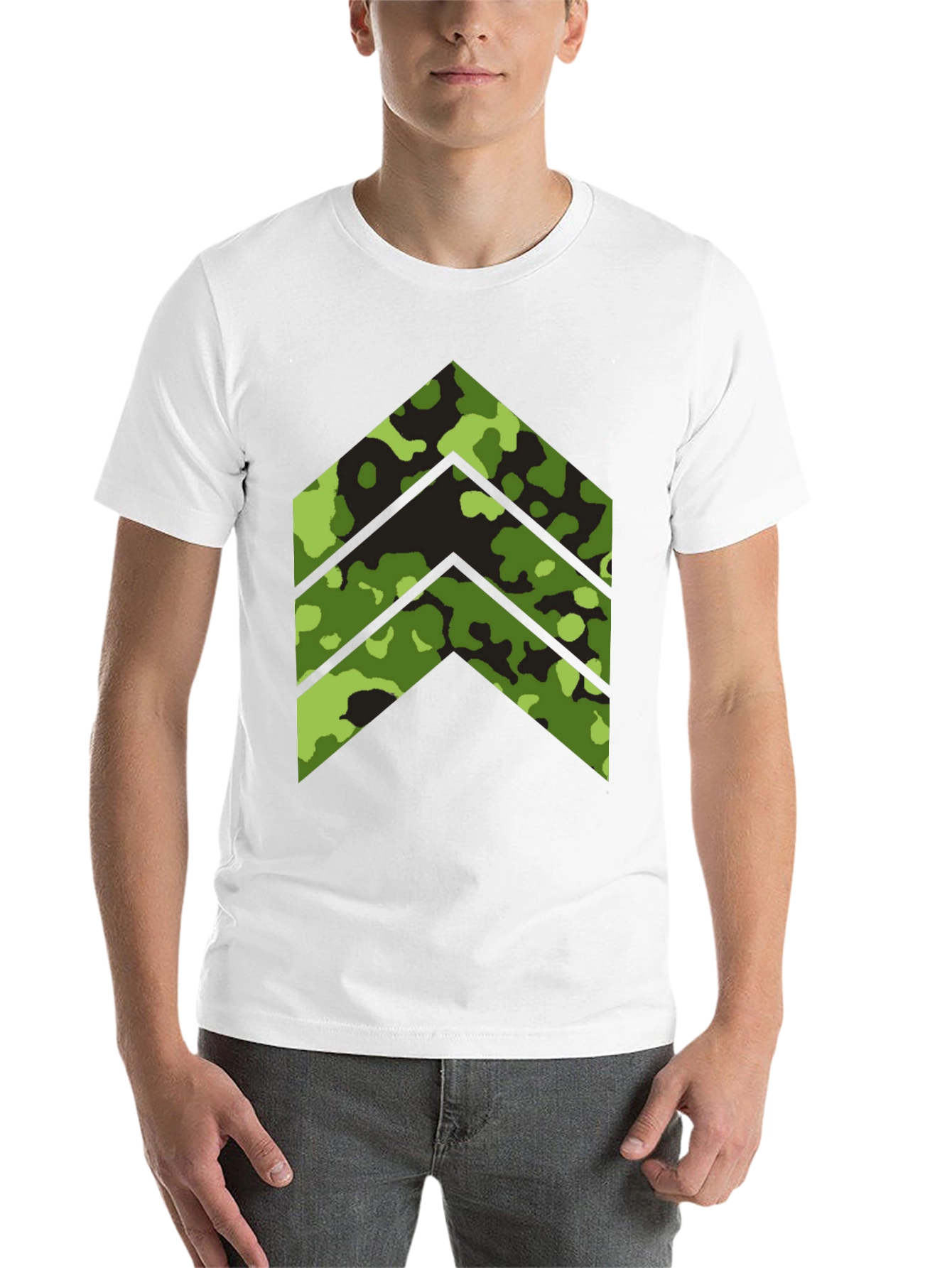 Black Camo Arrow Graphic Tee - Stylish Menswear view 14