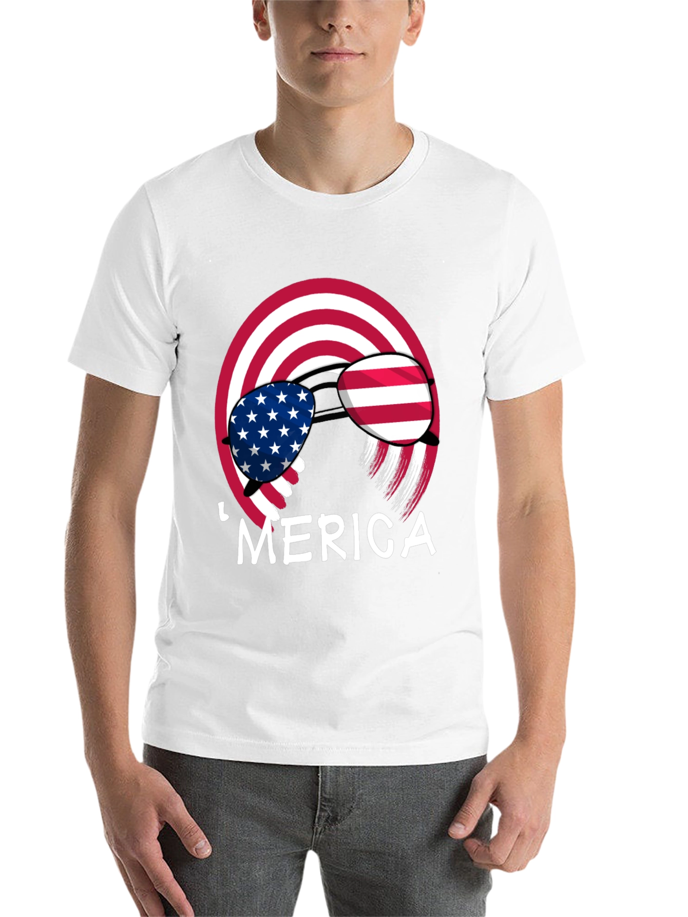 Black Patriotic 'Merica T-Shirt view 14