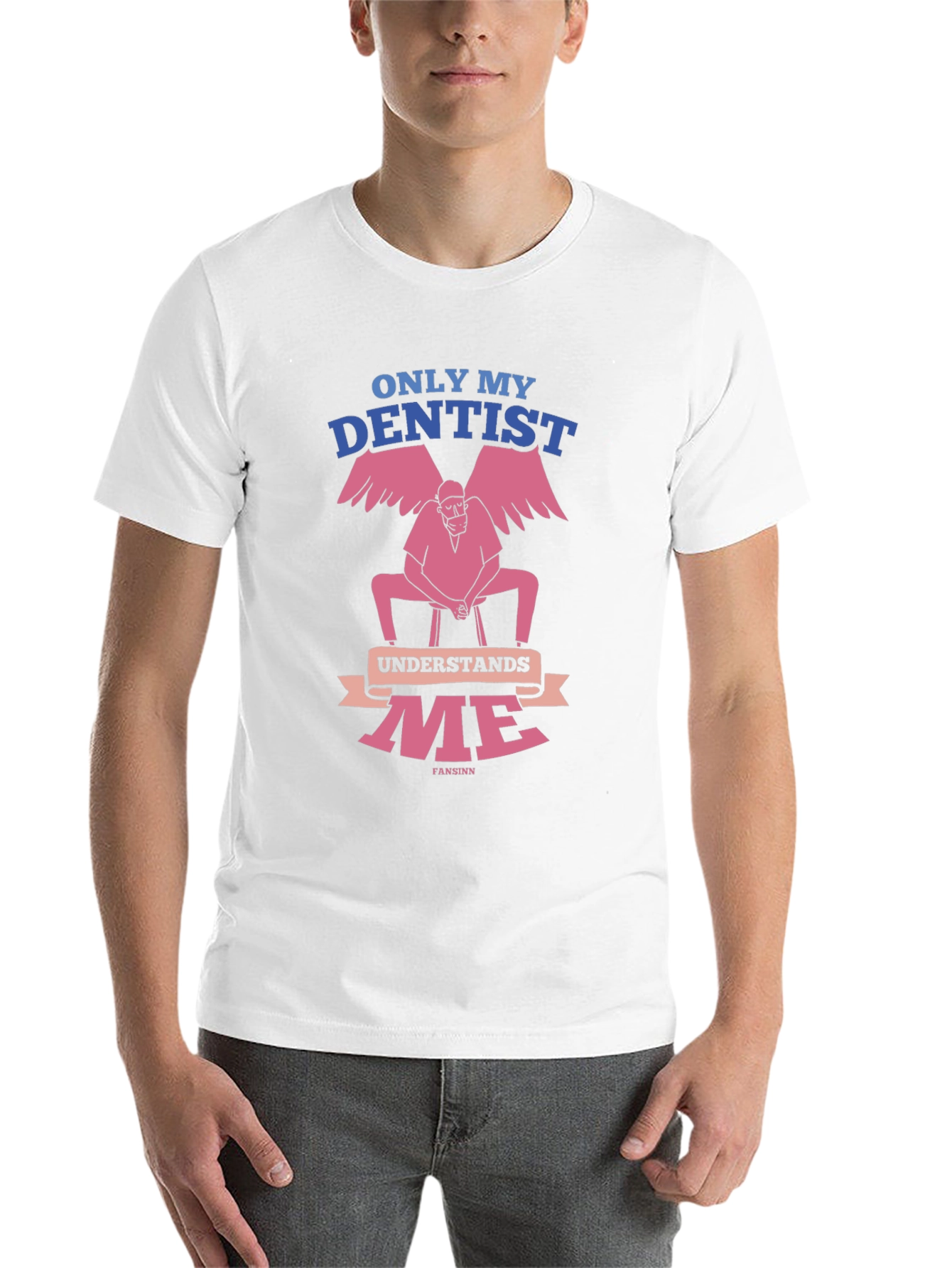 Black Dentist Humor T-Shirt - Only My Dentist Understands Me view 14