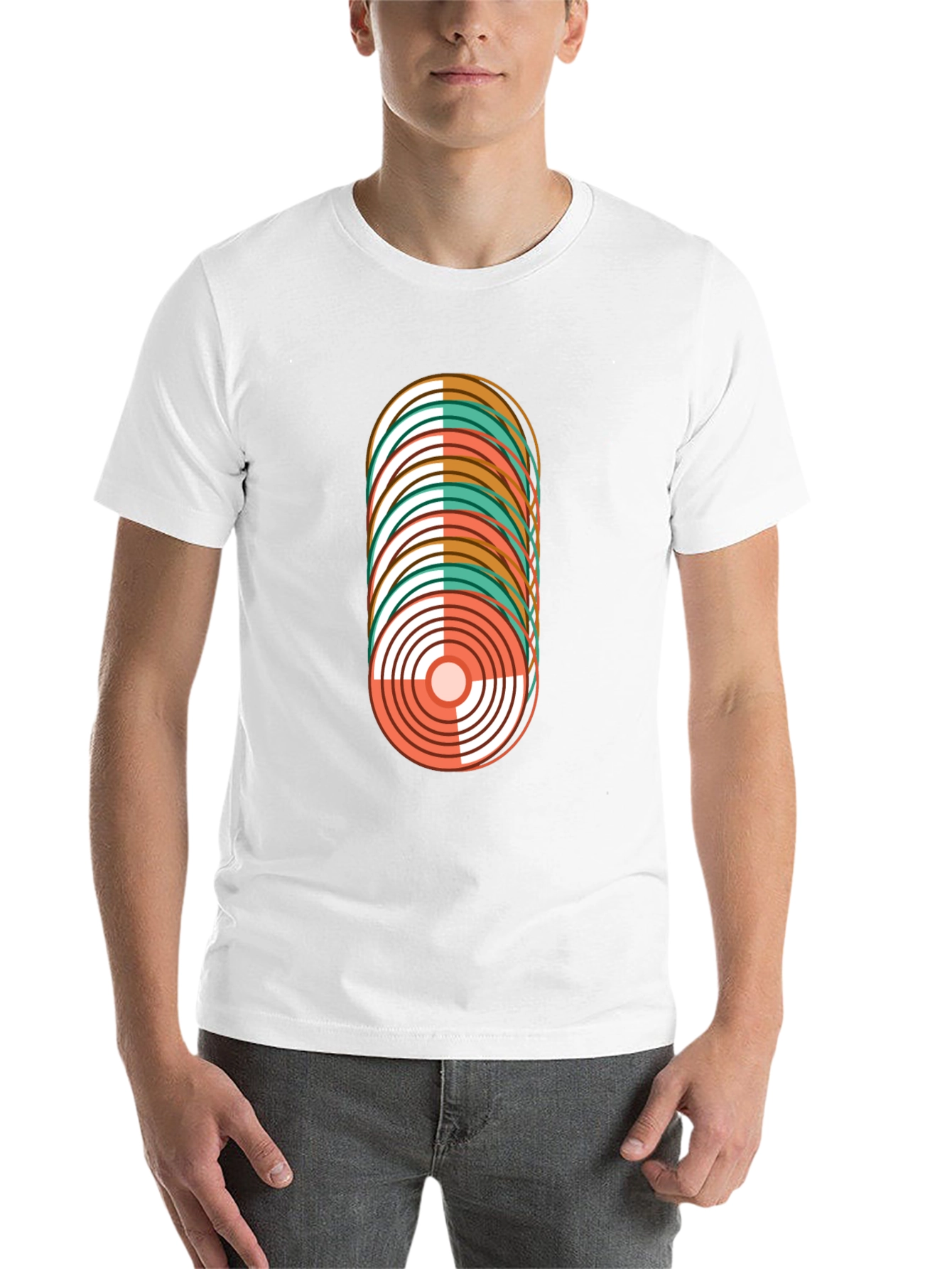 Black Retro Record Stack Graphic Tee view 14