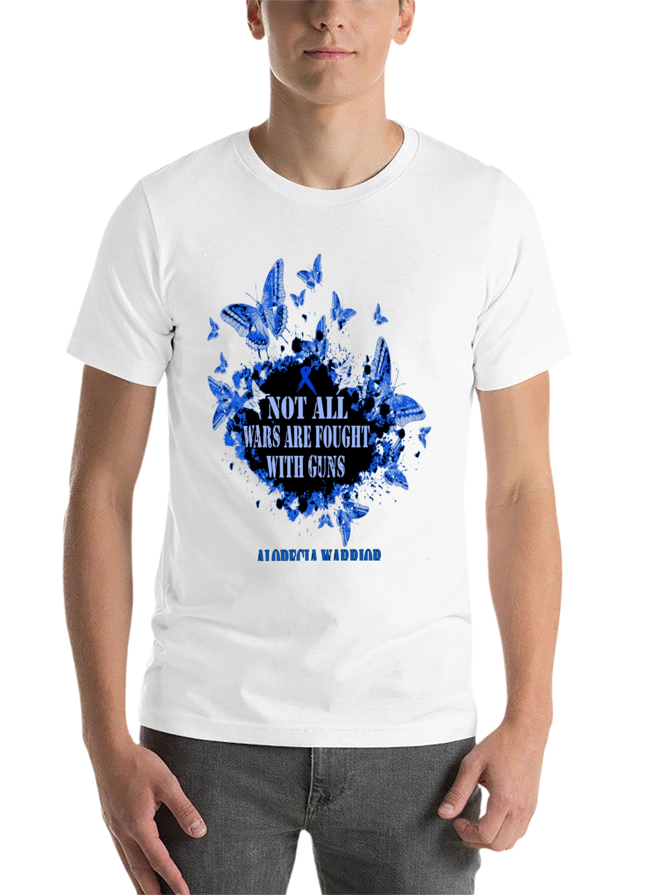 Alopecia Warrior Butterfly Graphic Tee - 14