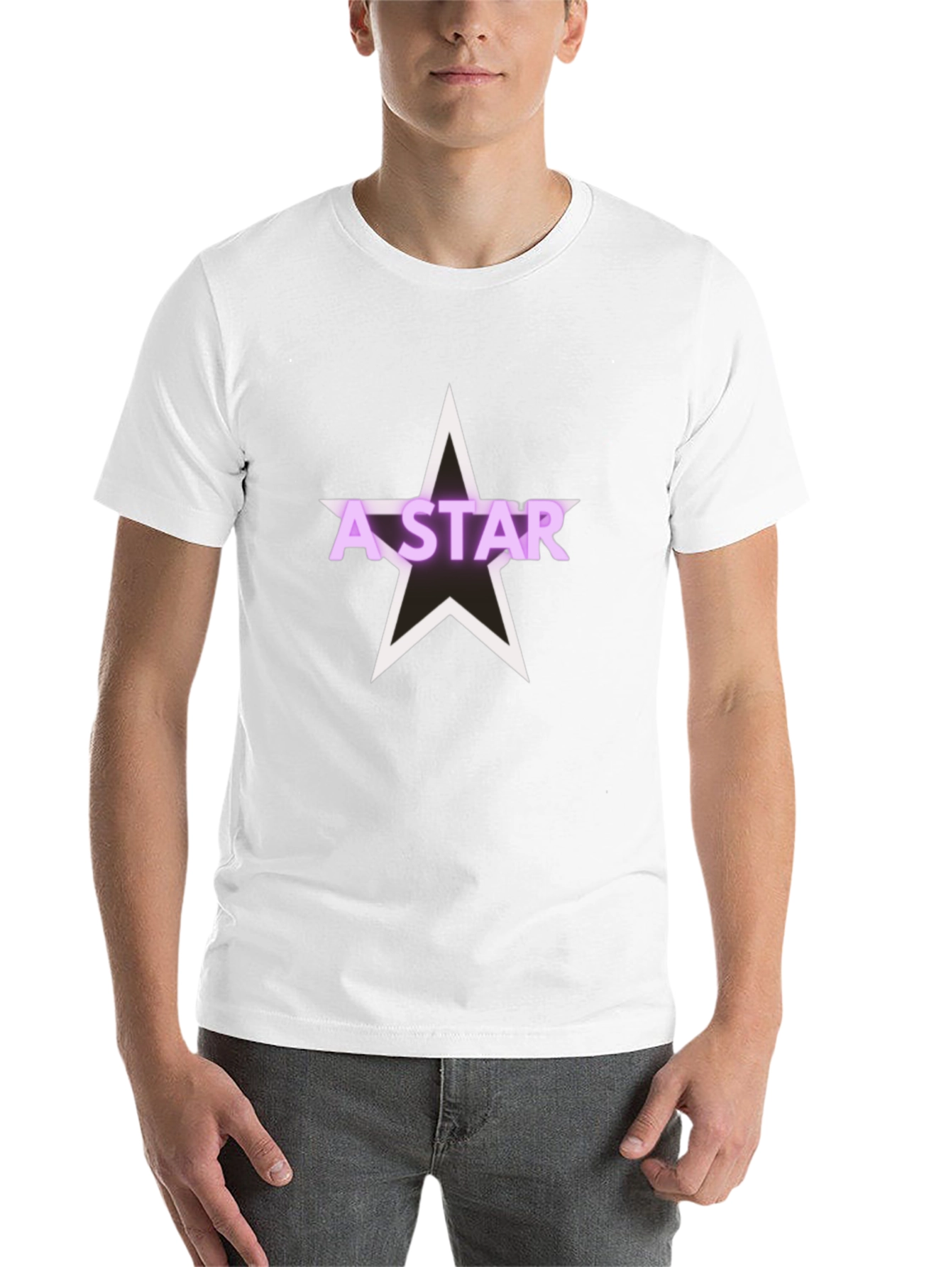 Black A-Star Graphic Tee - Men's Black Short Sleeve view 14