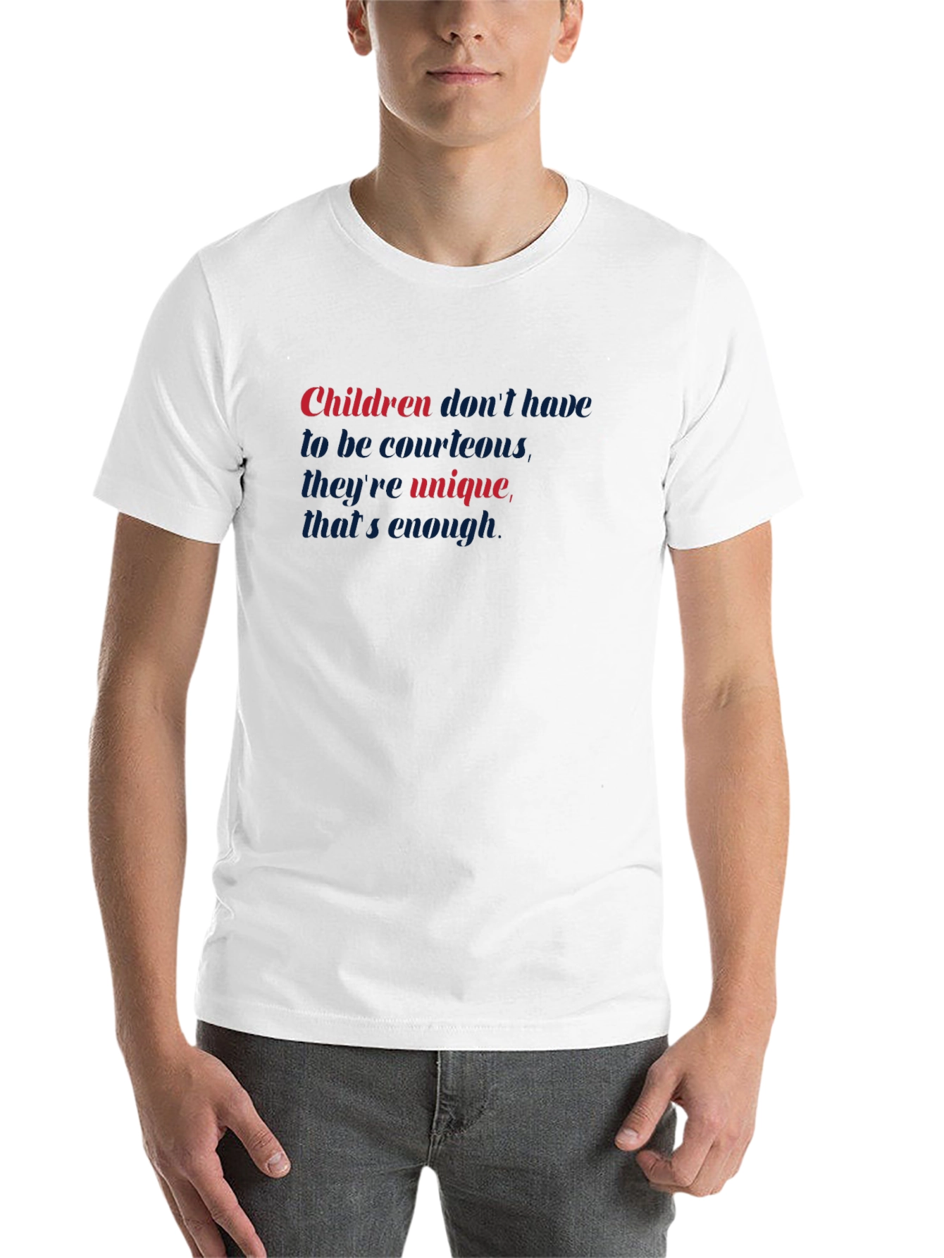 Black Unique Children's Statement Black T-Shirt view 14