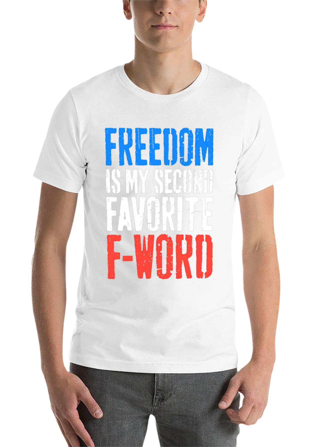 Black Freedom Funny Graphic Tee view 14