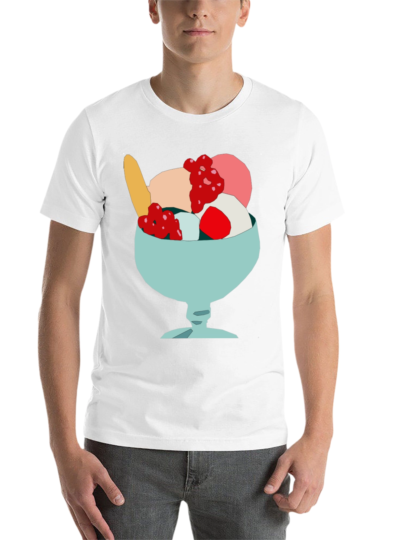 Black Ice Cream Dessert T-Shirt - Fun Novelty Graphic Tee view 14