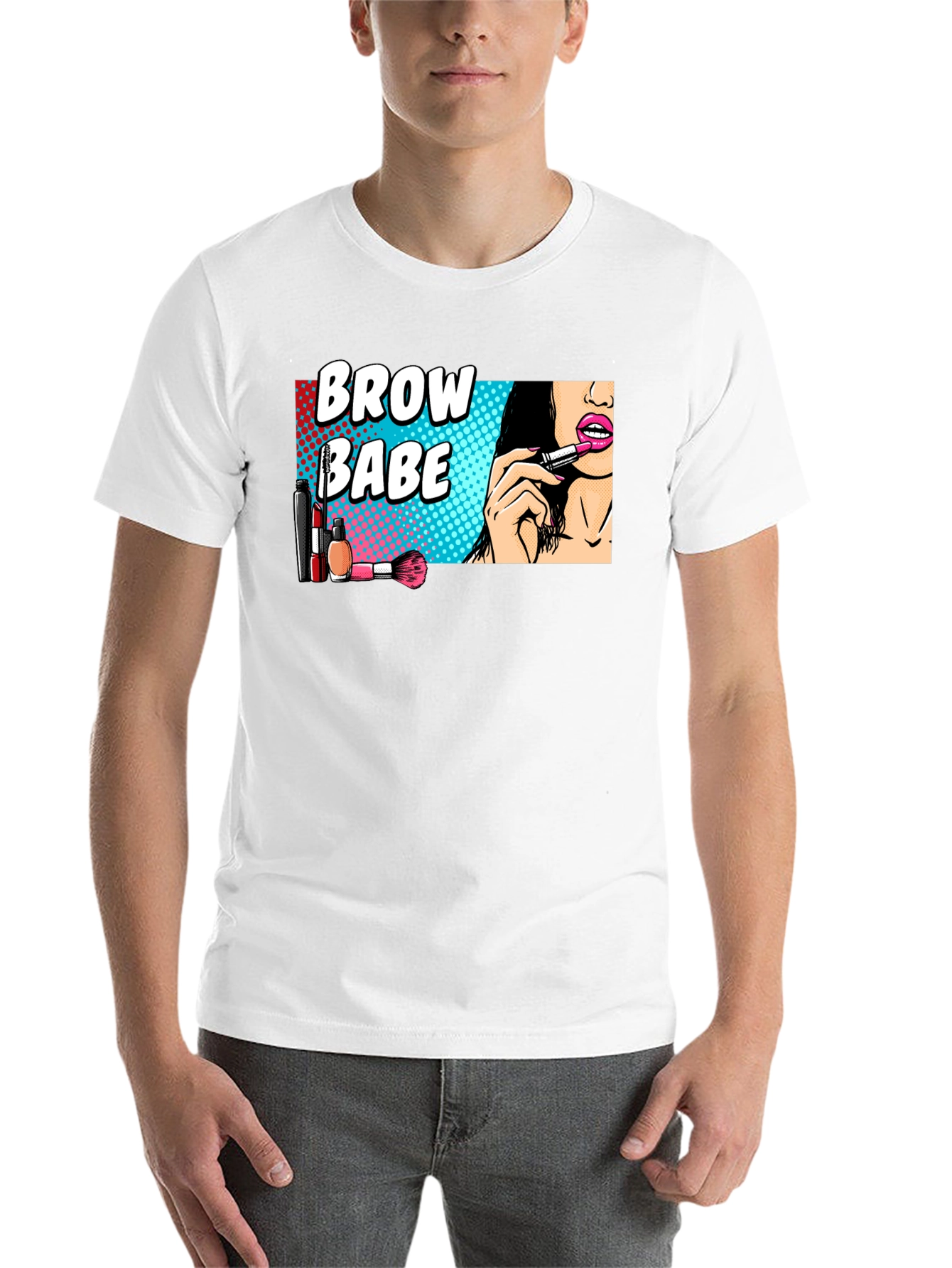 Black Brow Babe Graphic Tee - Makeup Artist T-Shirt view 14