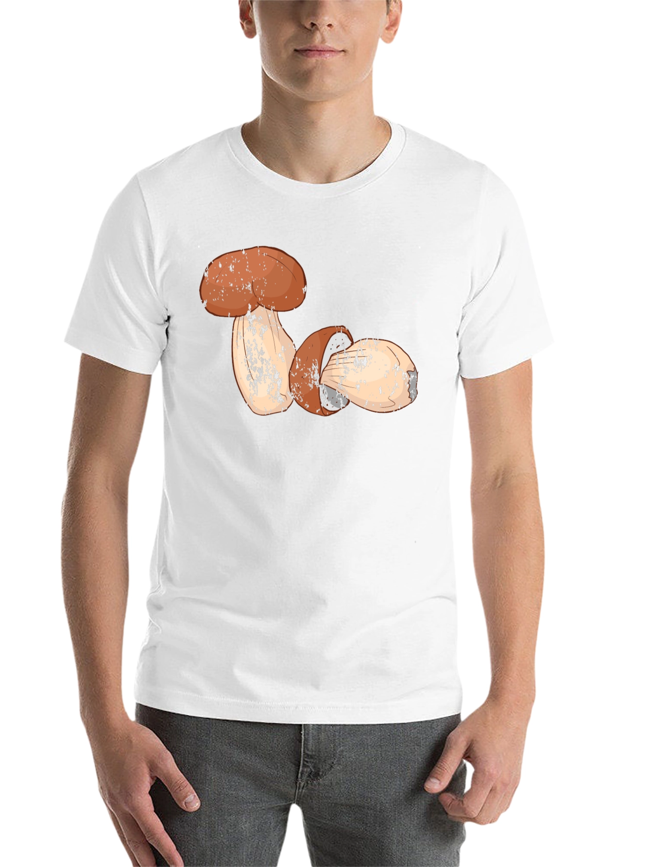 Black Mushroom Graphic T-Shirt - Nature Lover's Tee view 14