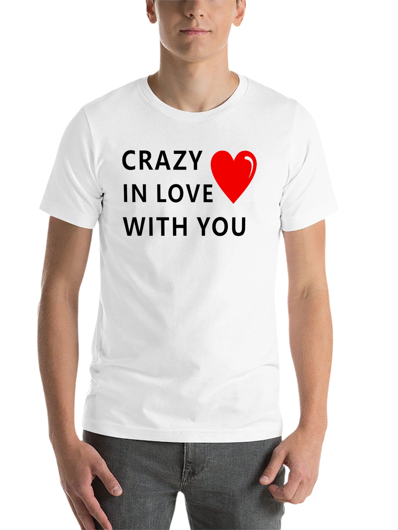 Black Crazy In Love With You T-Shirt view 14