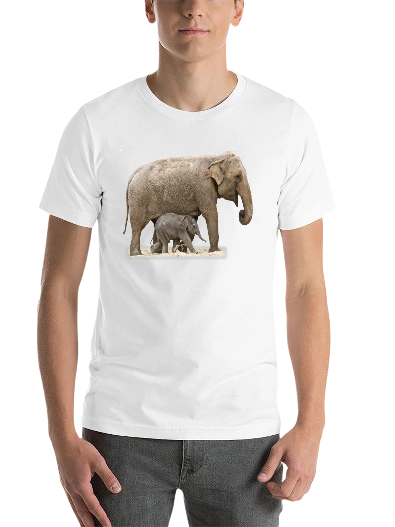 Black Elephant Family Graphic Tee view 14