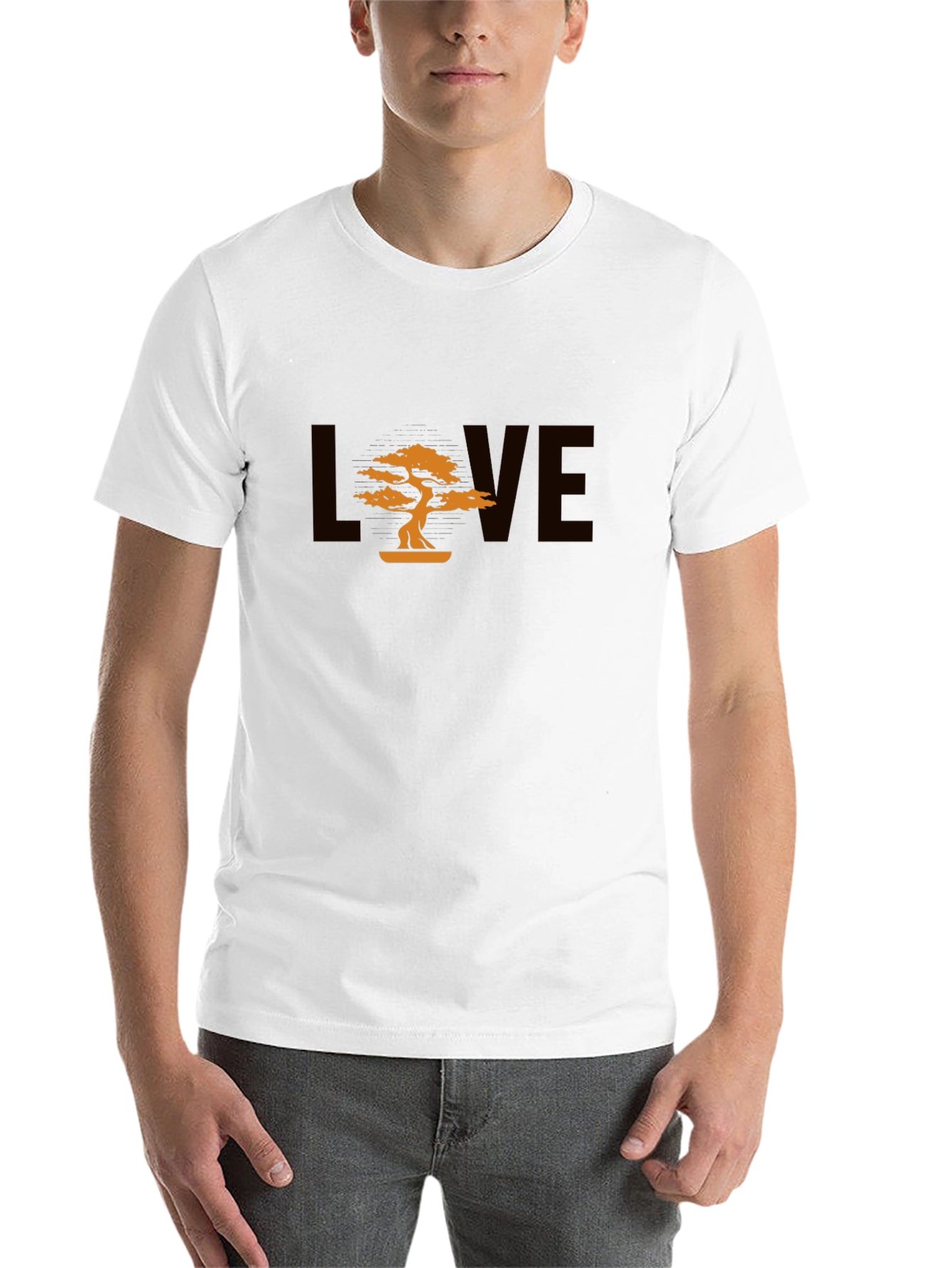 Black Bonsai Tree Love Graphic T-Shirt - Stylish & Unique view 14