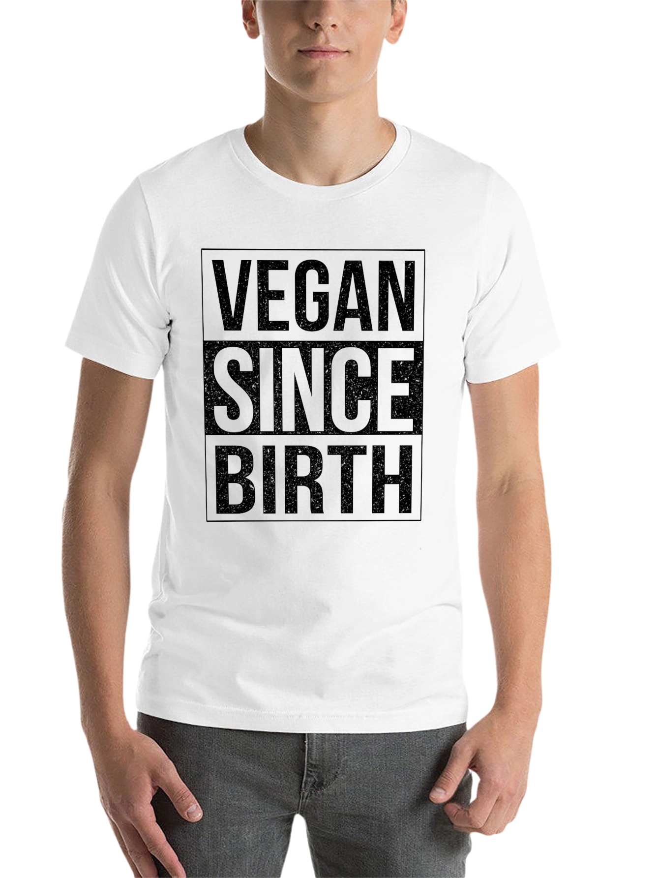 Black Vegan Since Birth T-Shirt - Black view 14