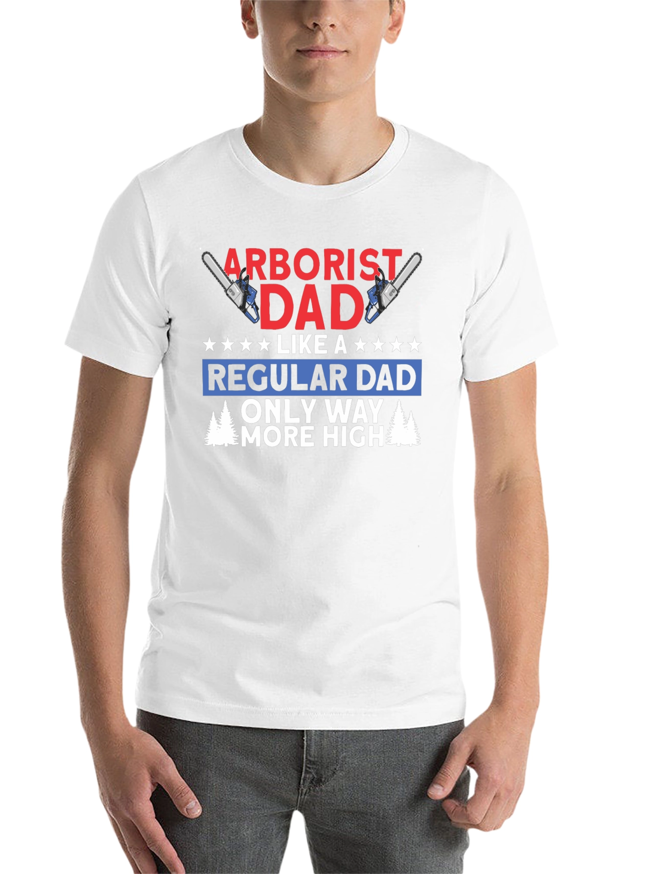 Black Arborist Dad T-Shirt - Funny Tree Worker Gift view 14
