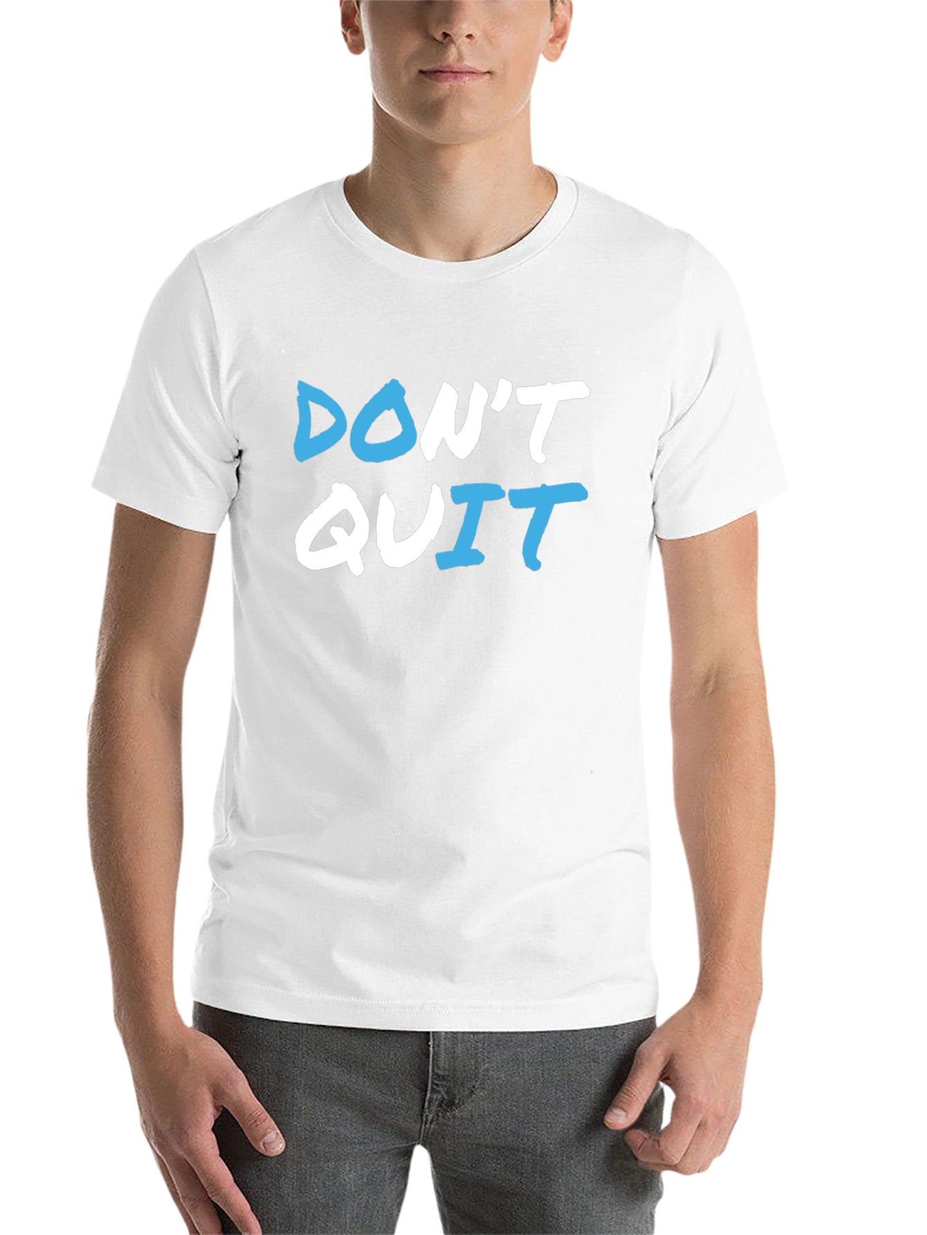 Motivational Don't Quit Graphic Tee - 14