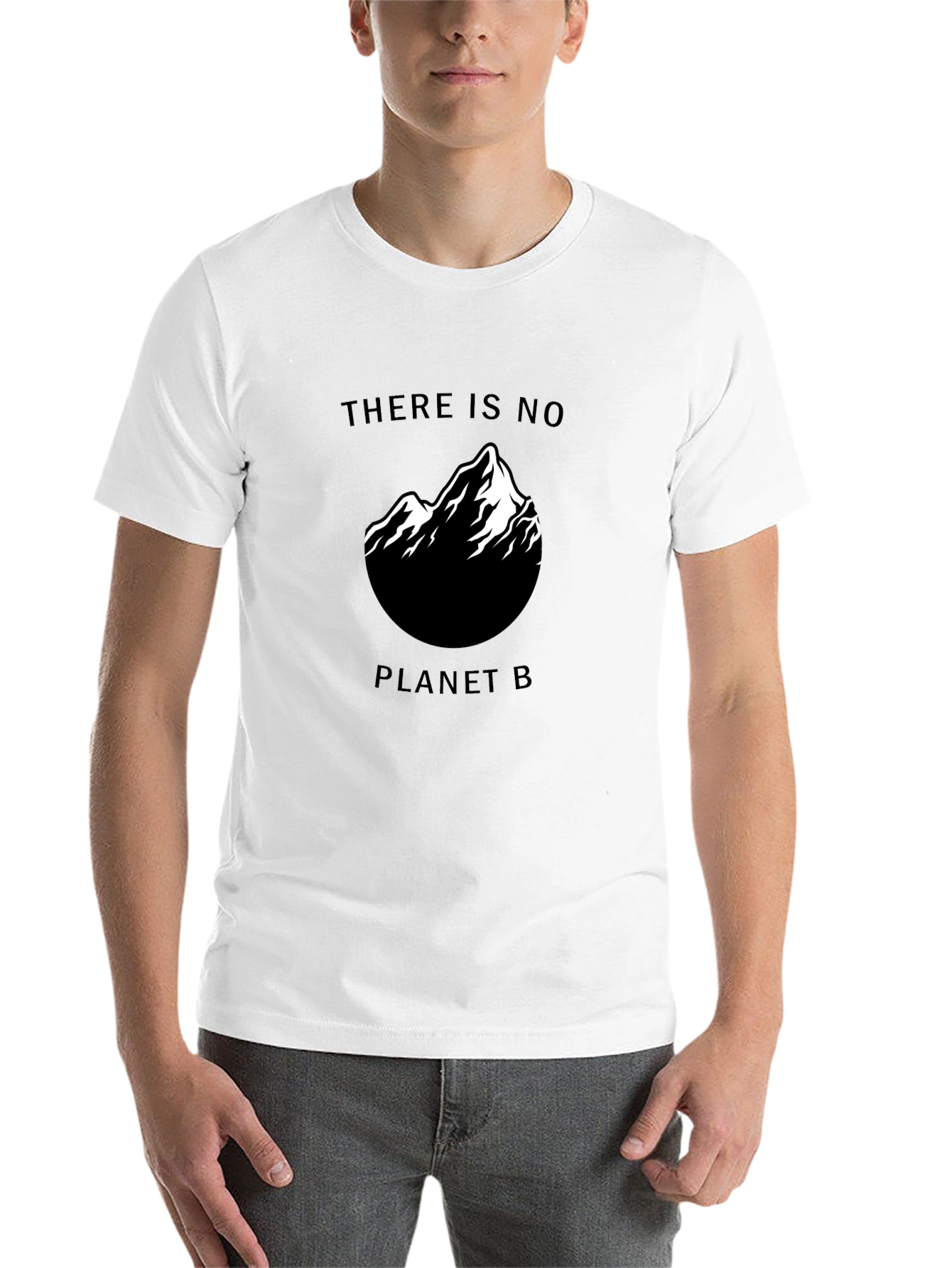 Black Eco-Friendly "There Is No Planet B" Graphic Tee view 14