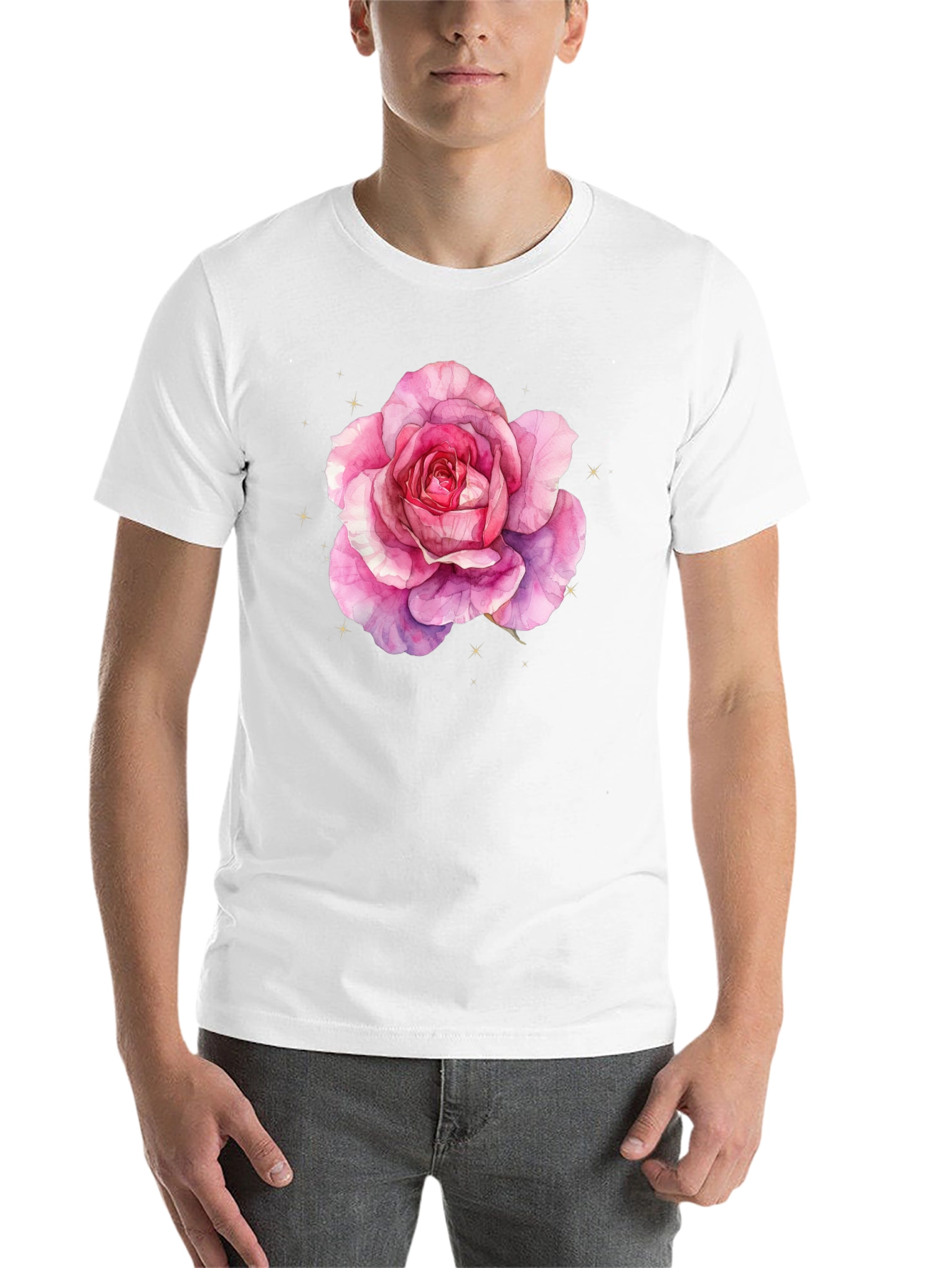 Black Rose Graphic T-Shirt - Soft Style view 14
