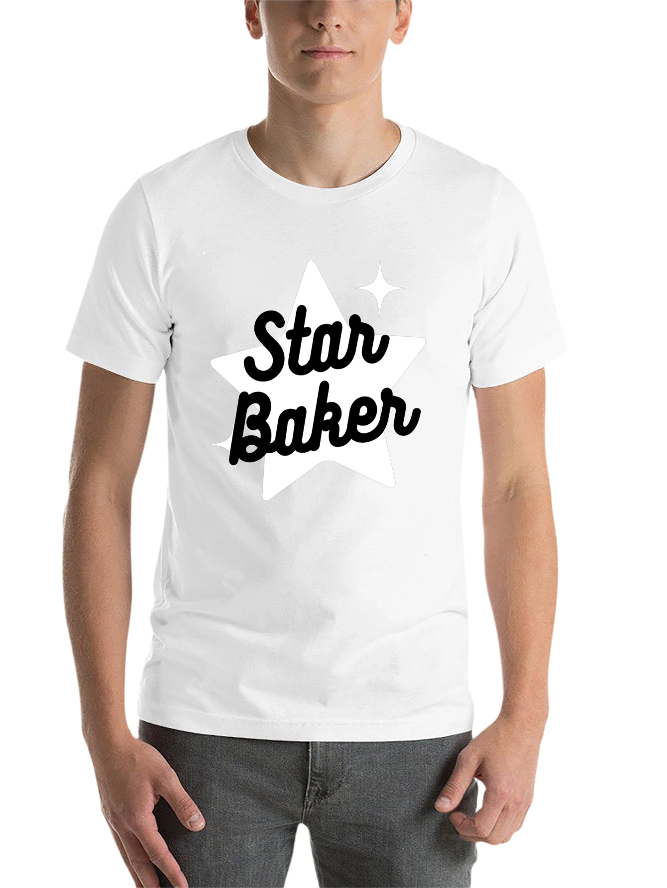 Black Star Baker Black Tee - Baking Enthusiast Apparel view 14