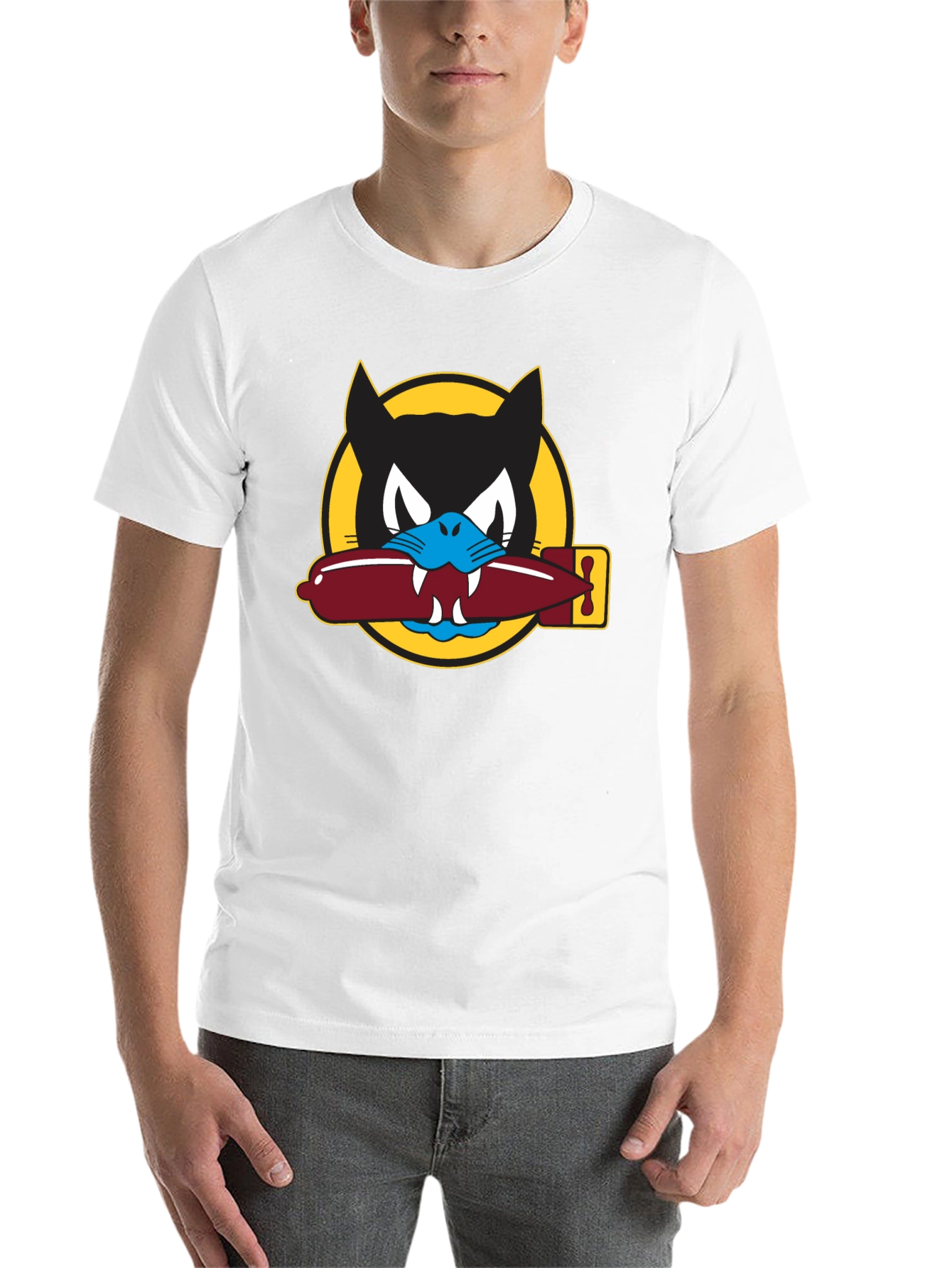 Black Black Cats Squadron Graphic Tee view 14
