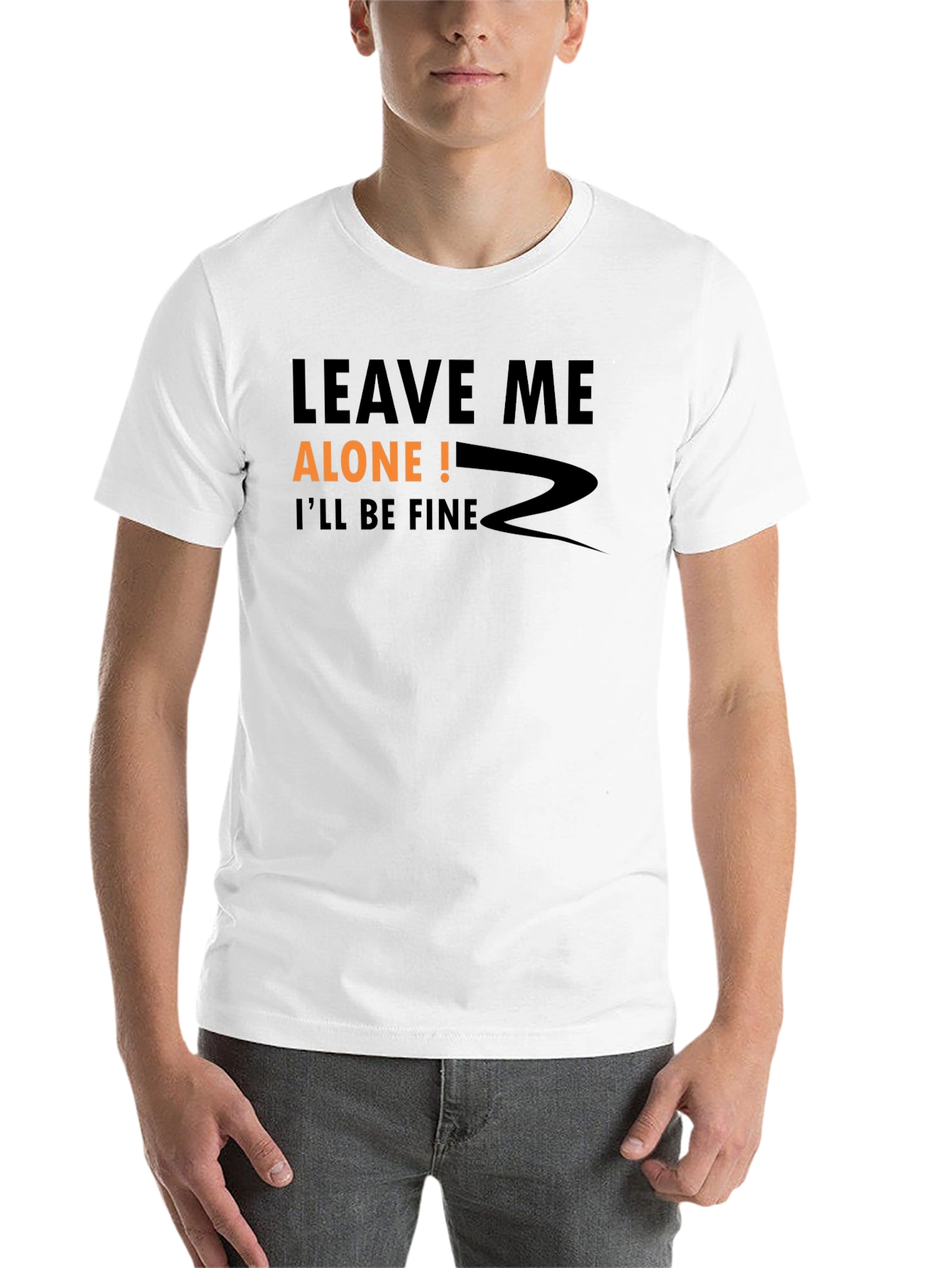 Black Leave Me Alone Graphic Tee view 14