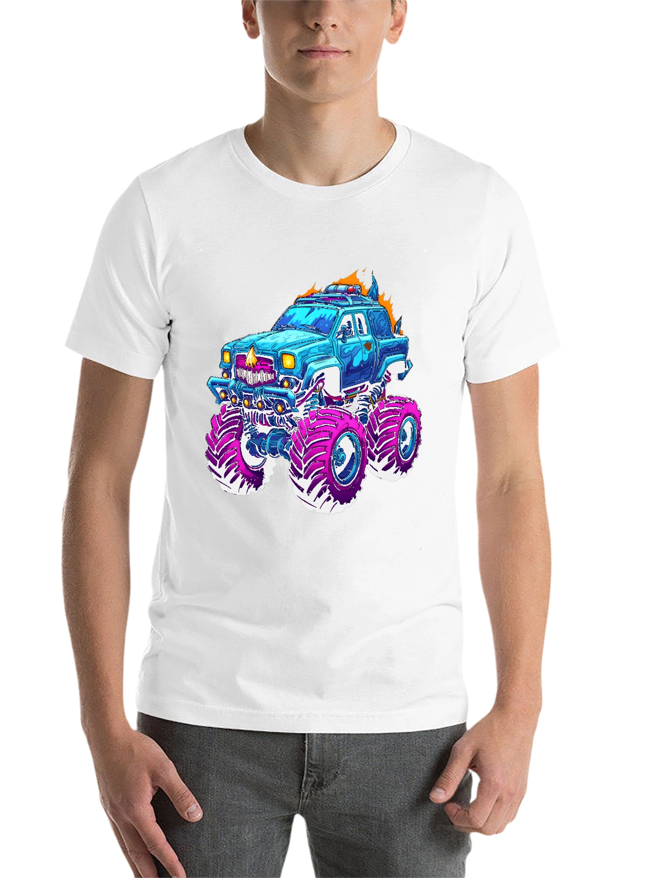 Black Monster Truck Graphic Tee - Cool Design! view 14