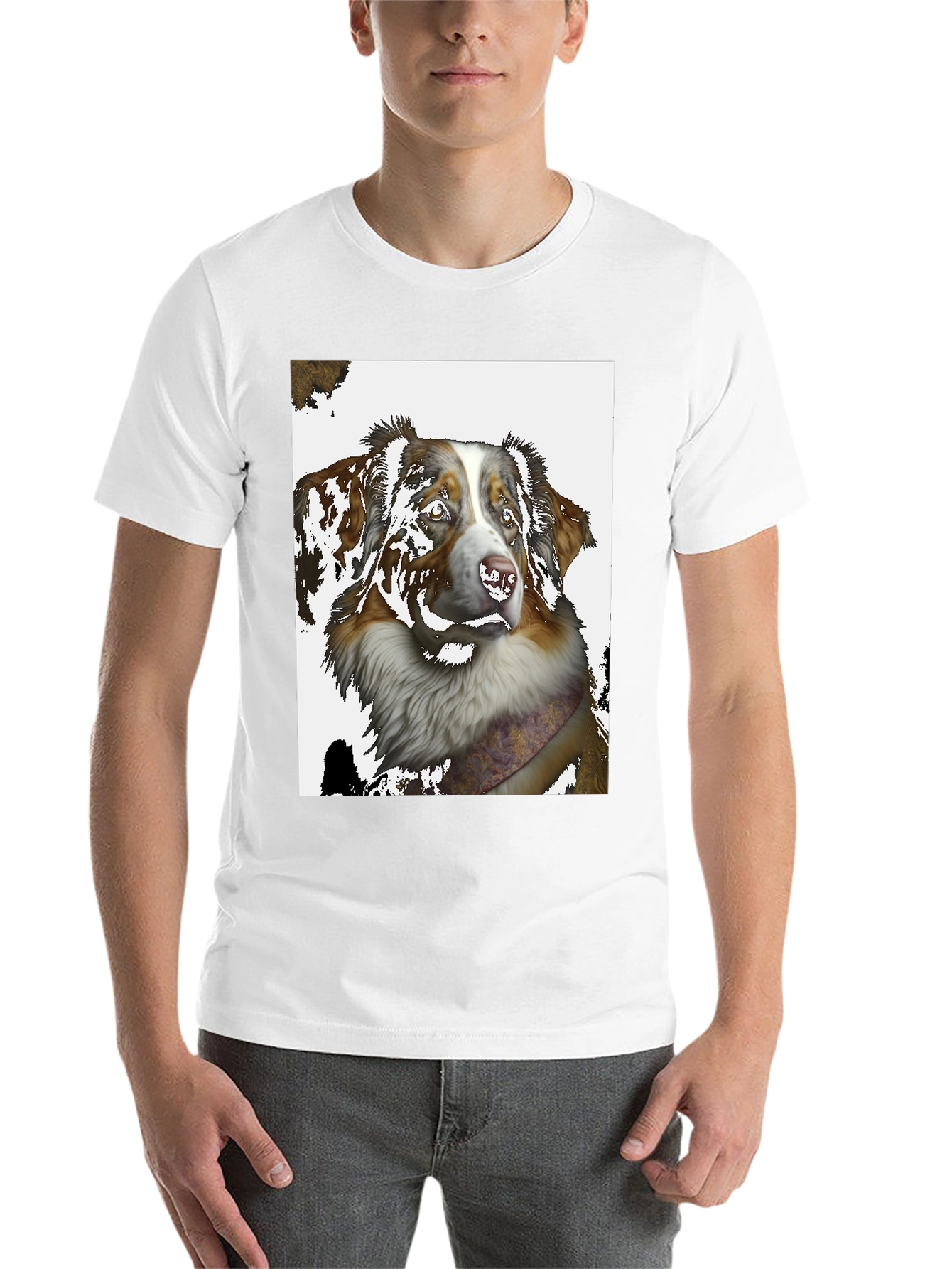 Black Dog Graphic Black T-Shirt view 14