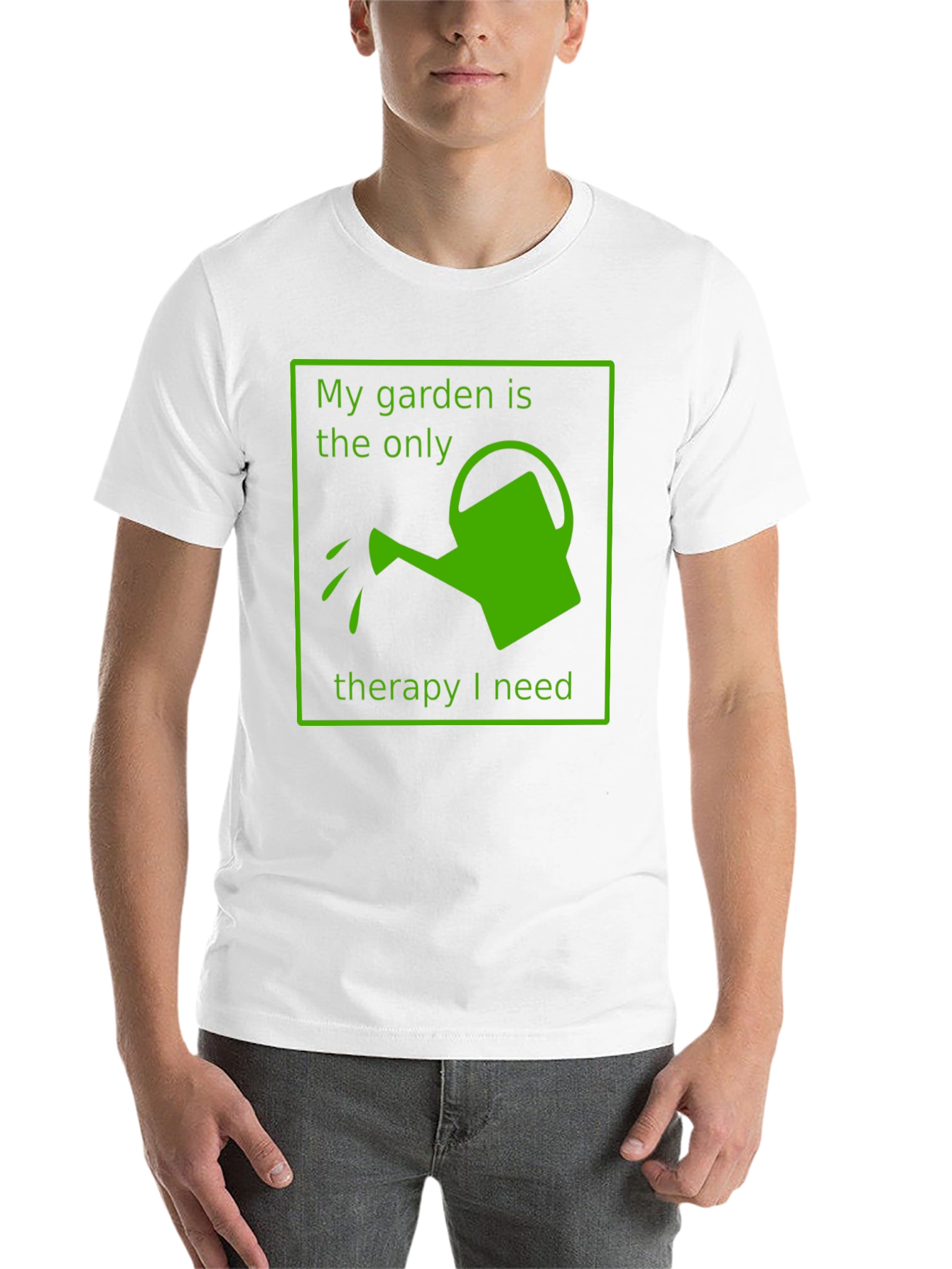 Black Gardening Therapy T-Shirt - My Garden is My Therapy view 14