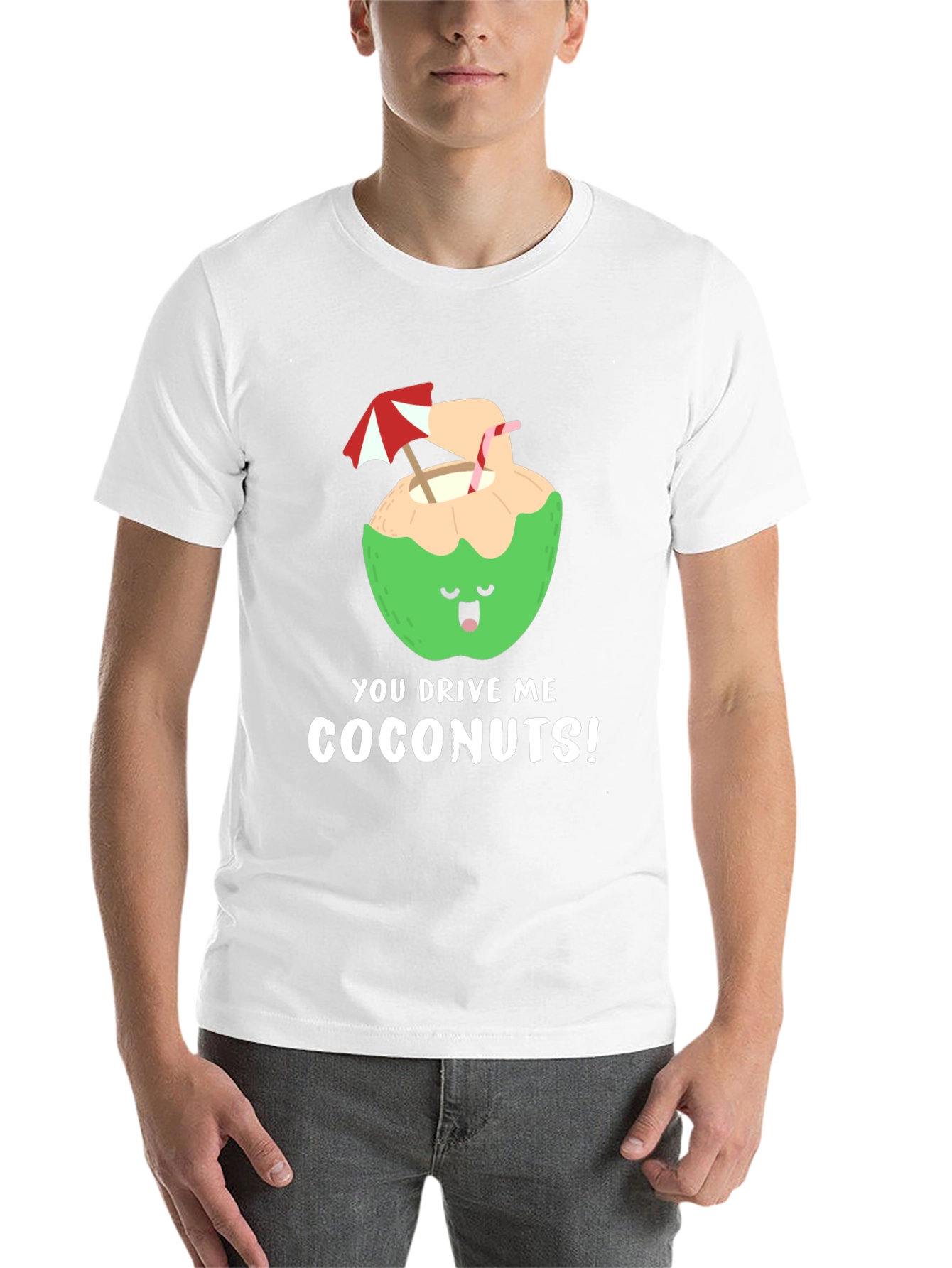 Black You Drive Me Coconuts! T-Shirt view 14