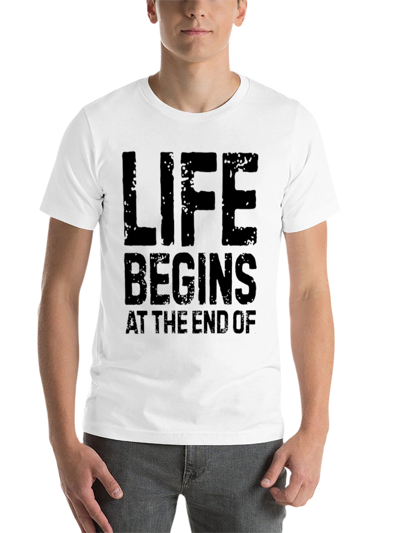 Black Life Begins At The End Of Black T-Shirt view 14