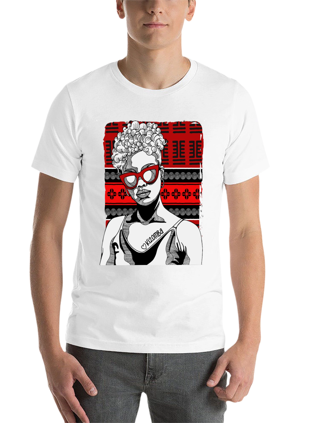 Black Kizomba Graphic T-Shirt - Stylish and Unique! view 14