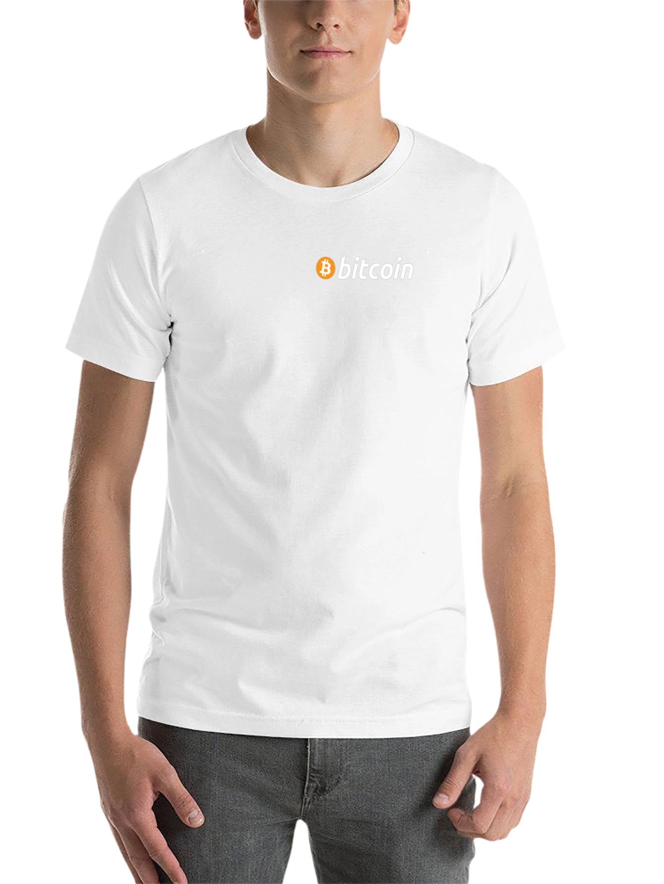 Black Bitcoin Logo Black T-Shirt - Crypto Currency Tee view 14