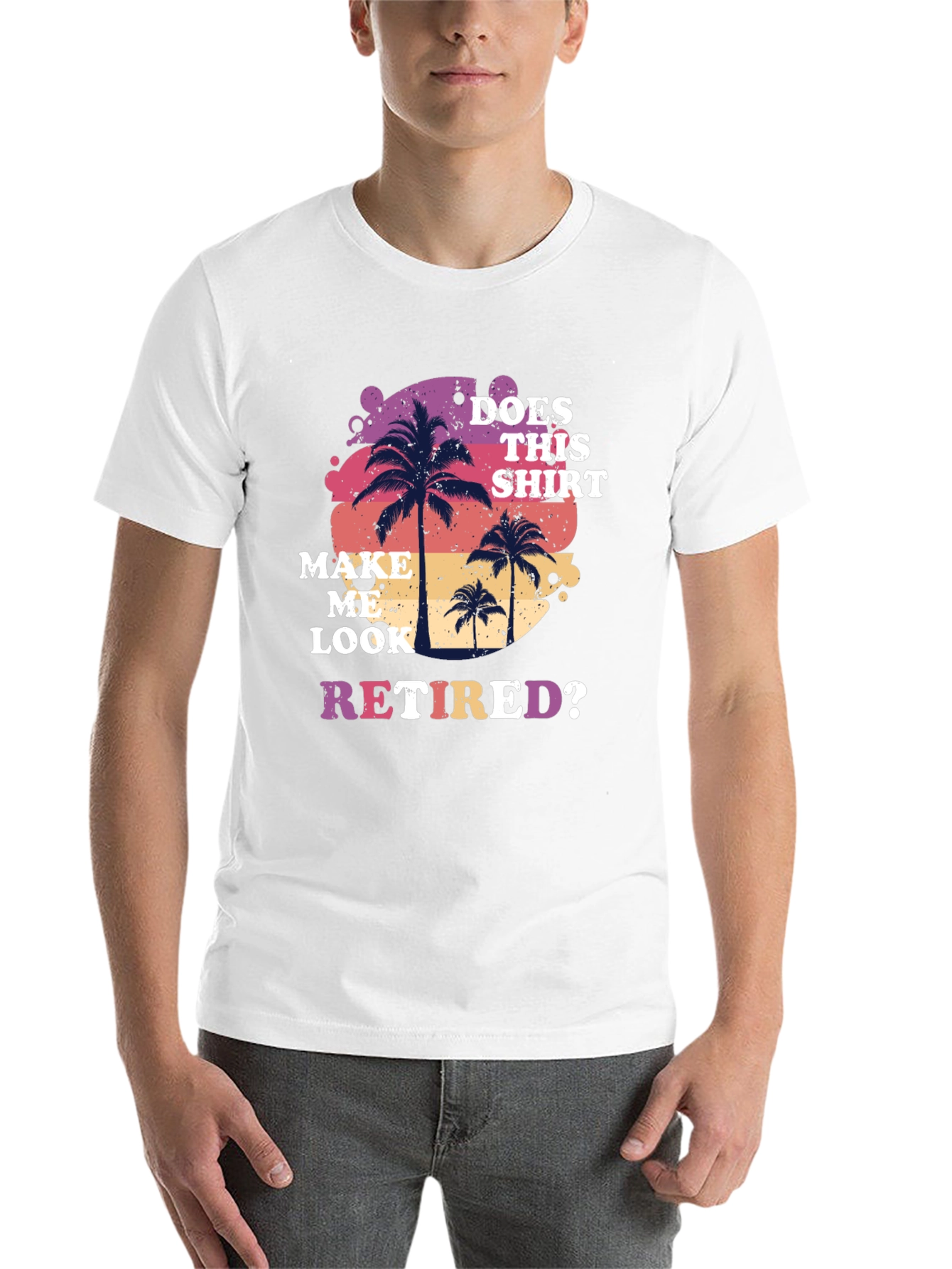 Black Retired Graphic T-Shirt: Palm Tree Design view 14