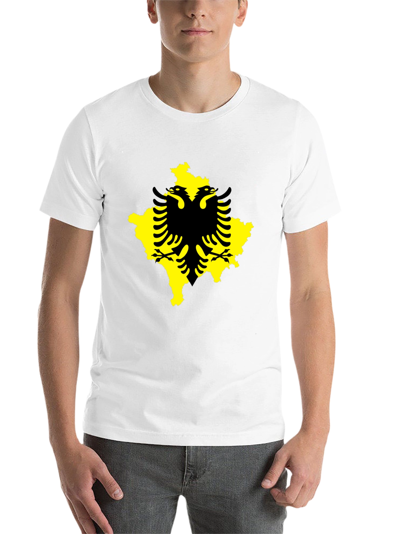 Black Kosovo Flag T-Shirt - Black Graphic Tee view 14