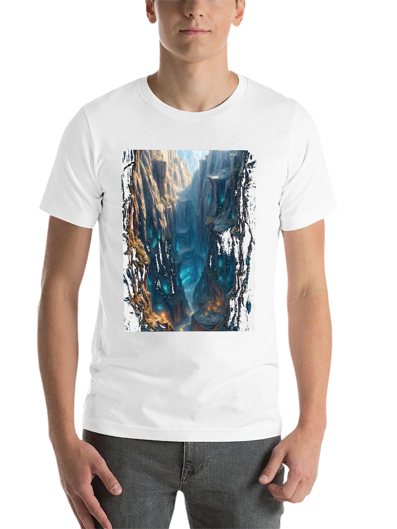 Black Mystic Canyon Black T-Shirt view 14