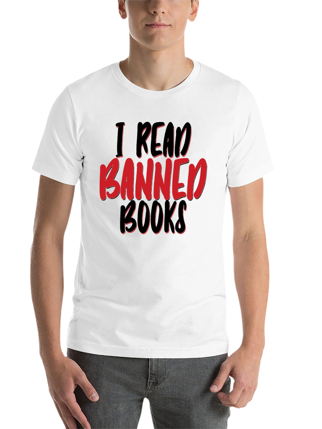 Black I Read Banned Books Graphic T-Shirt view 14