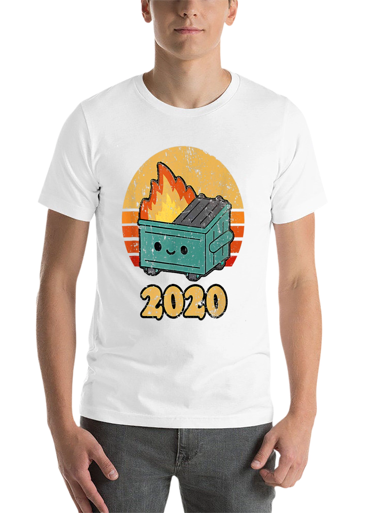 Black 2020 Dumpster Fire T-Shirt view 14