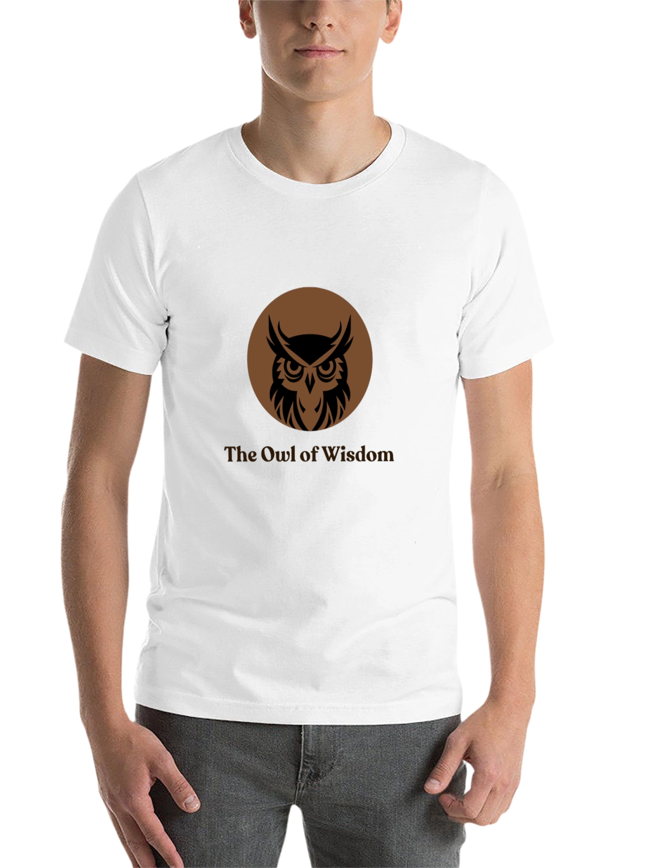 Black The Owl of Wisdom Graphic Tee view 14