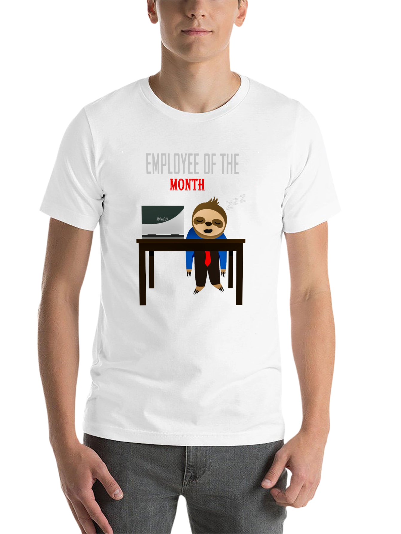 Black Employee of the Month Sloth T-Shirt view 14