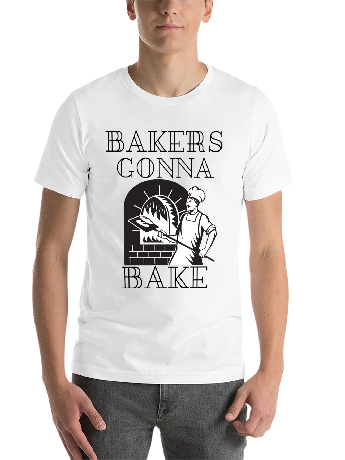 Black Bakers Gonna Bake Graphic Tee - Funny Baking Shirt view 14